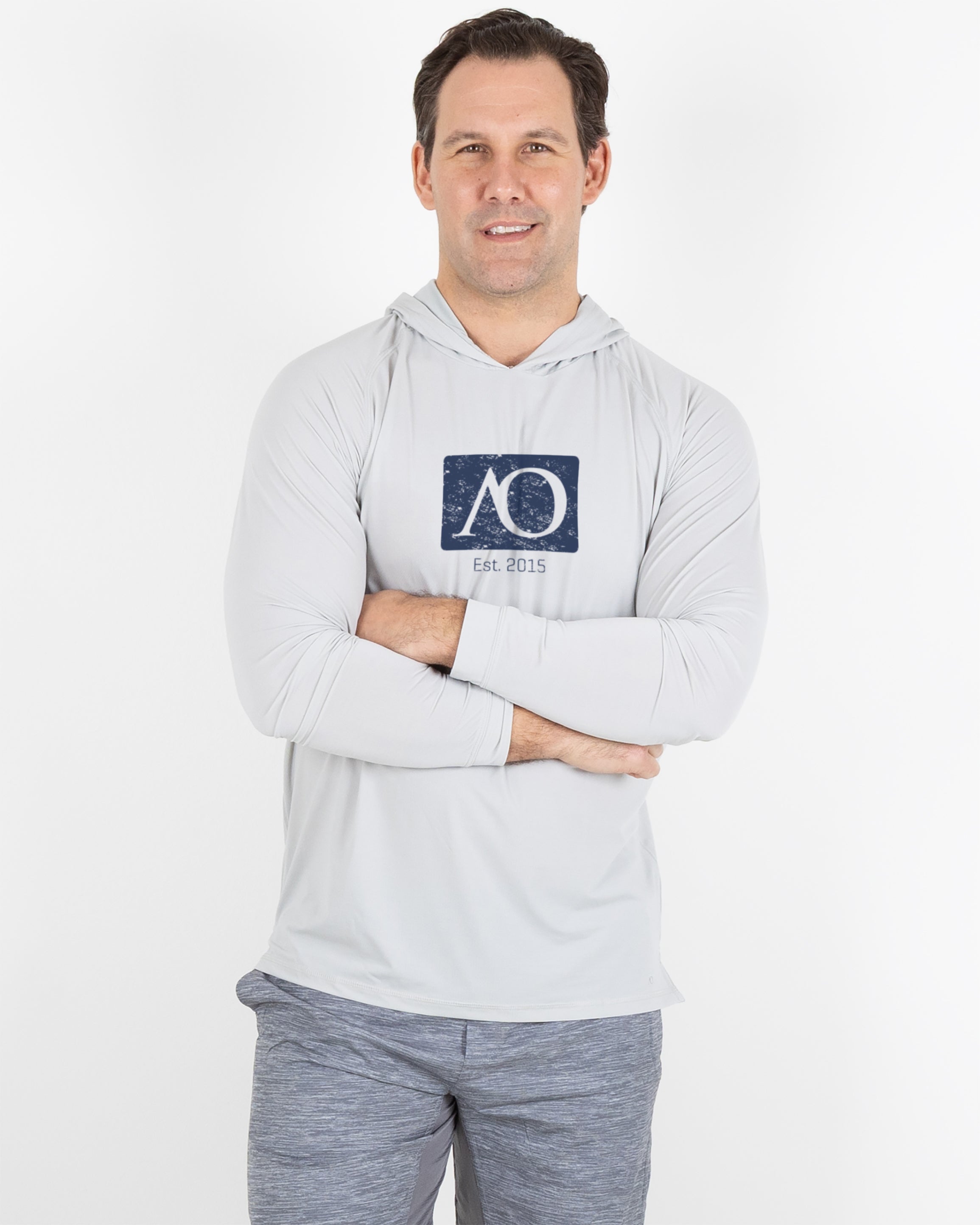 Anguilla Hoodie AO Graphic - Steel Heather