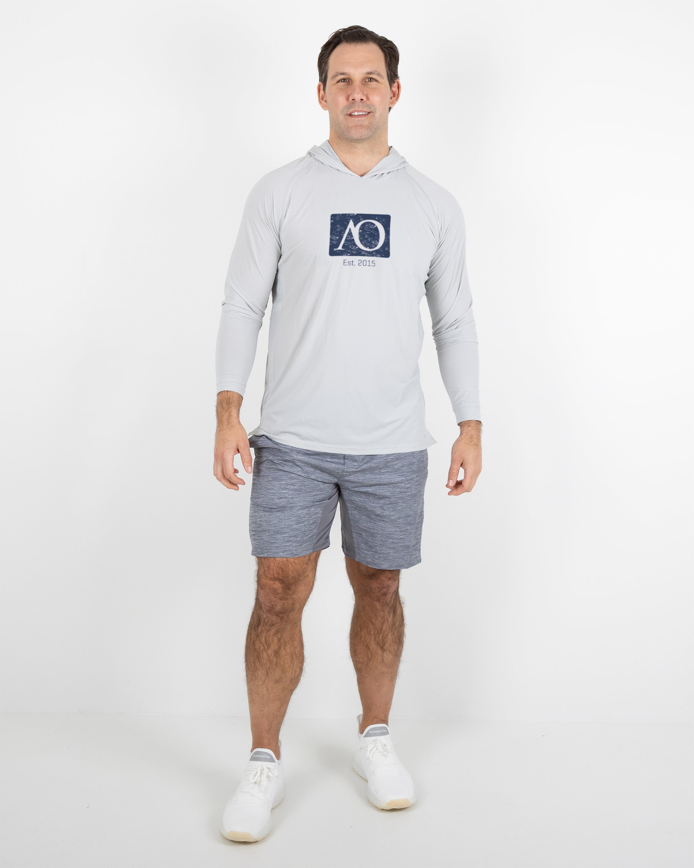 Anguilla Hoodie AO Graphic - Steel Heather