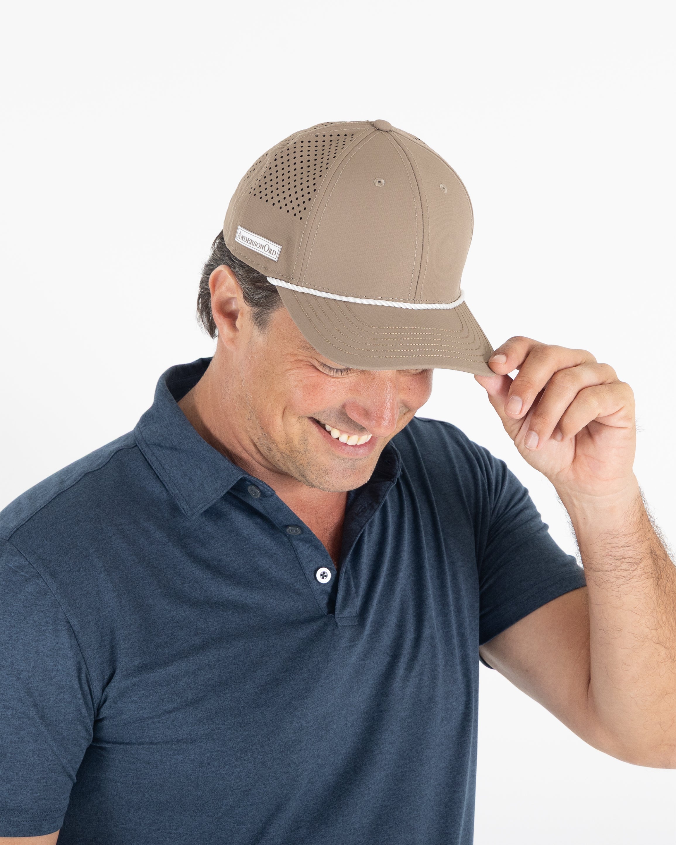 AOx Premium 6-Panel Hat - Khaki