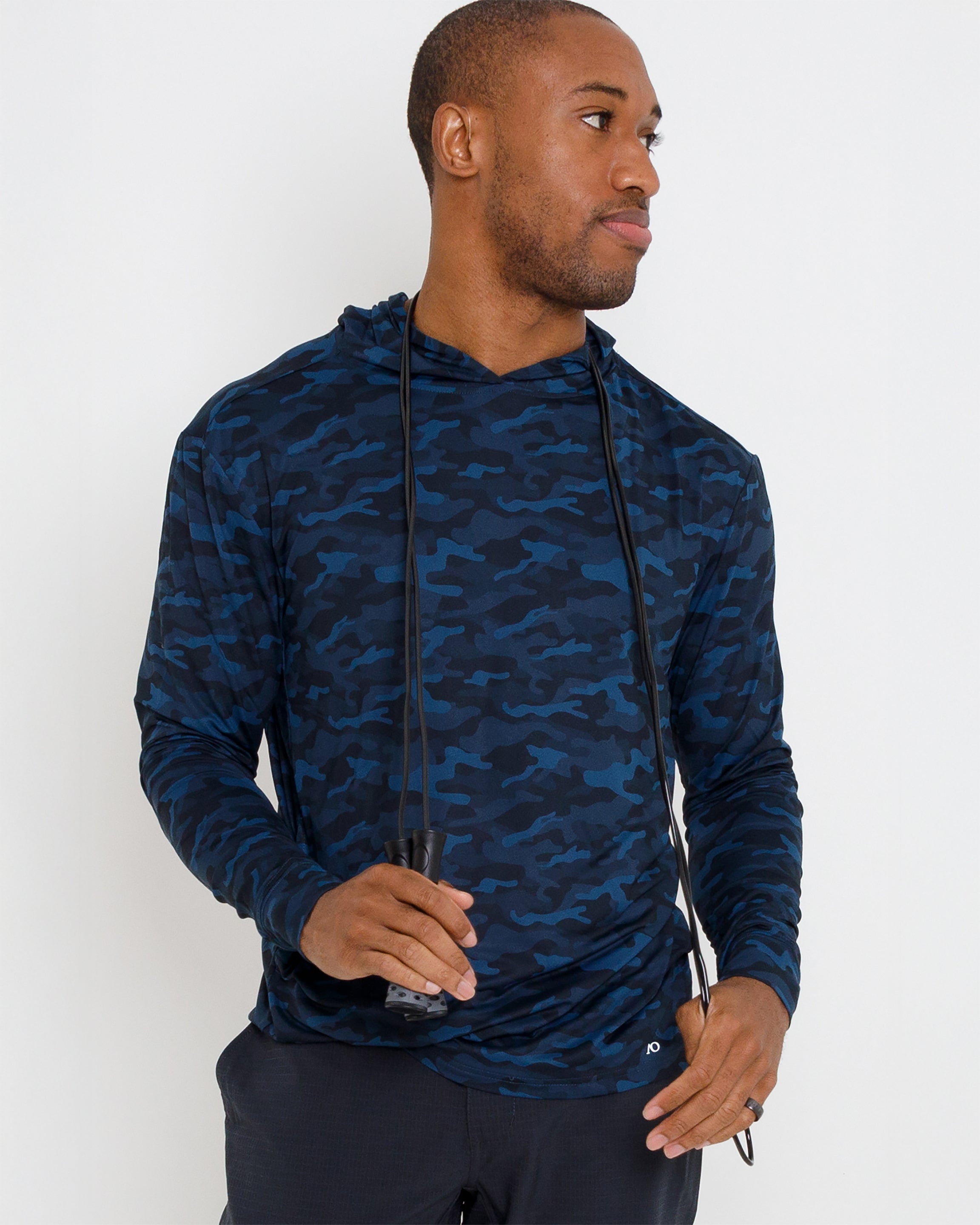 Blacks Beach Hoodie - Dark Blue Sea Camo