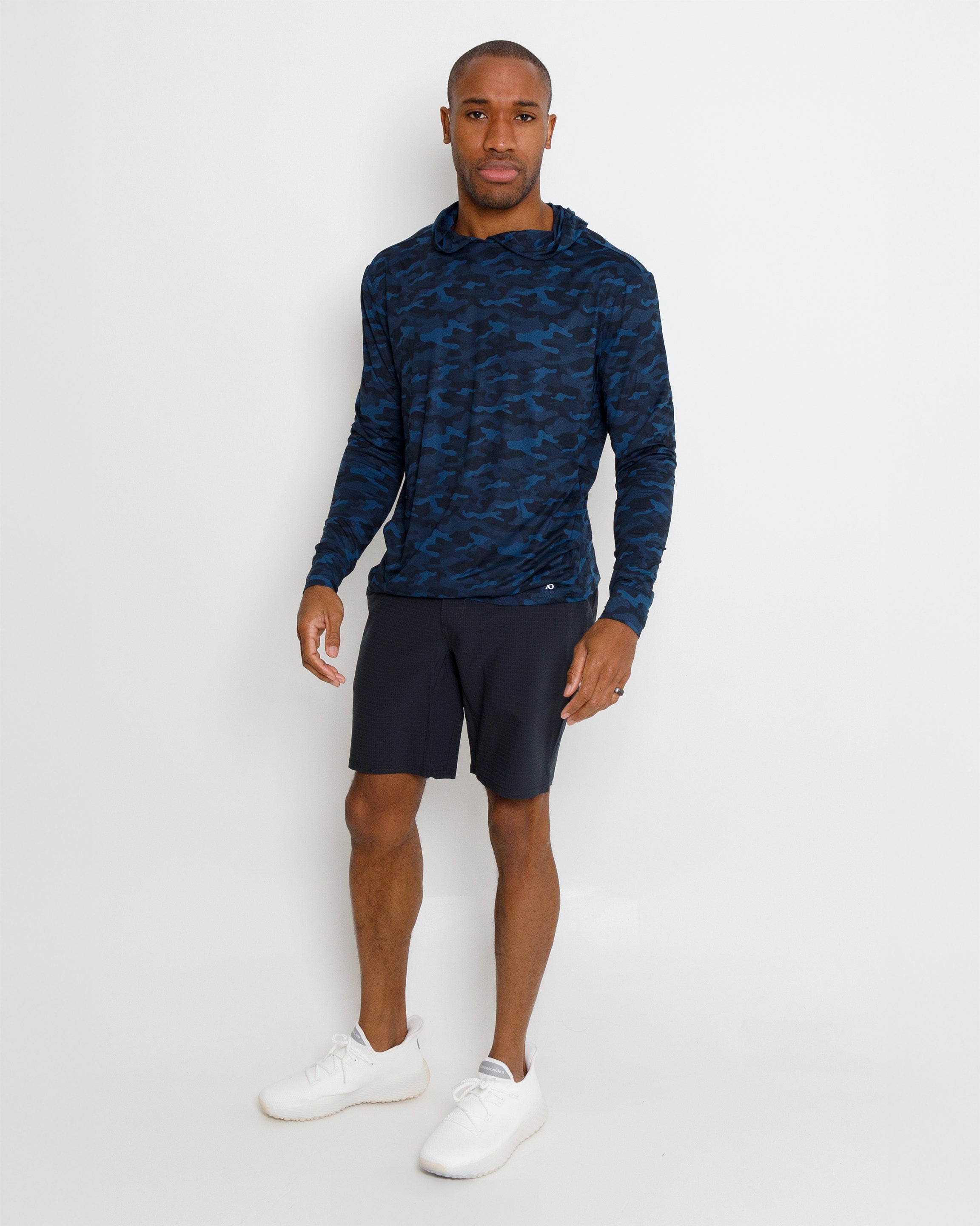 Blacks Beach Hoodie - Dark Blue Sea Camo