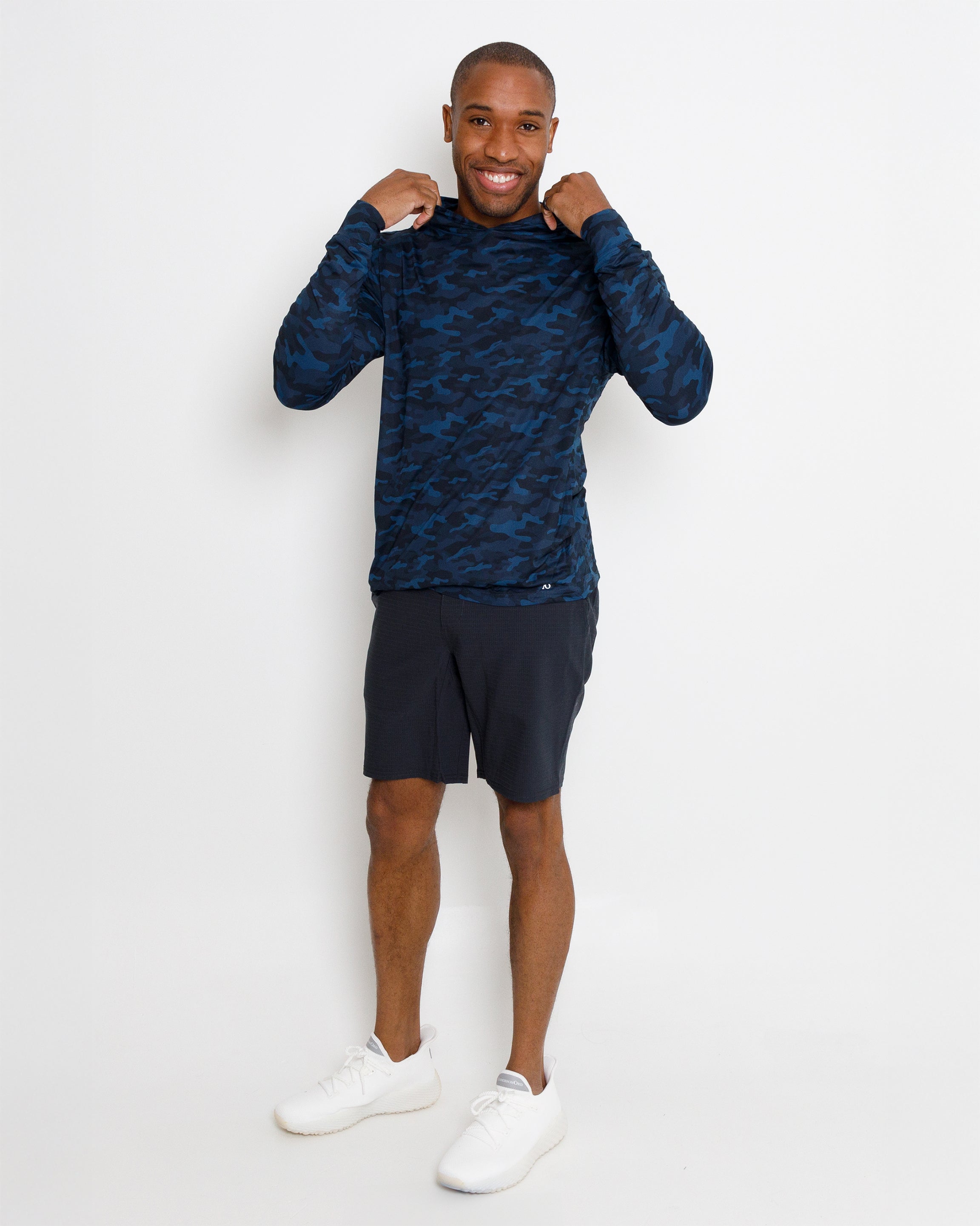 Blacks Beach Hoodie - Dark Blue Sea Camo