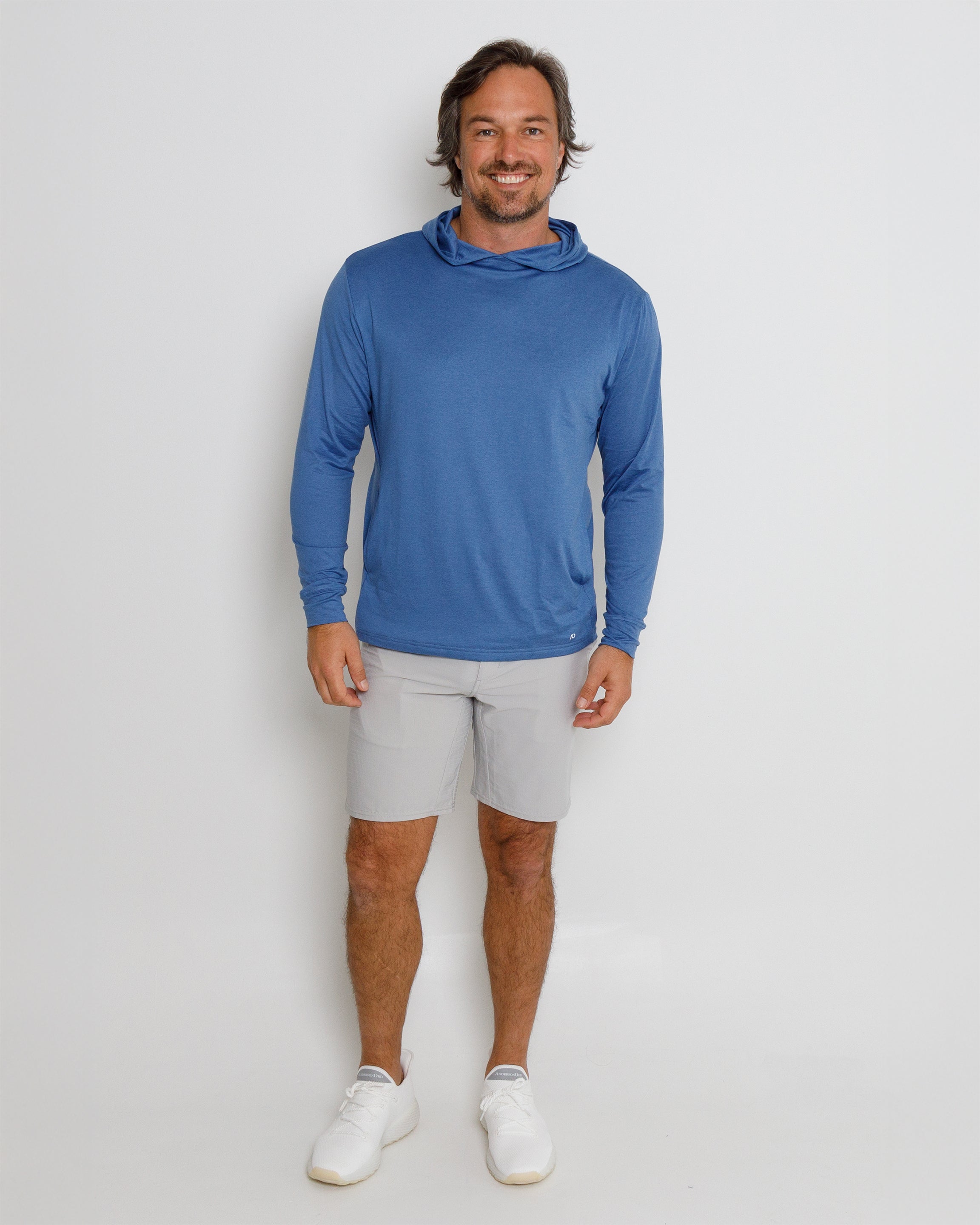 Blacks Beach Hoodie - Federal Blue Heather