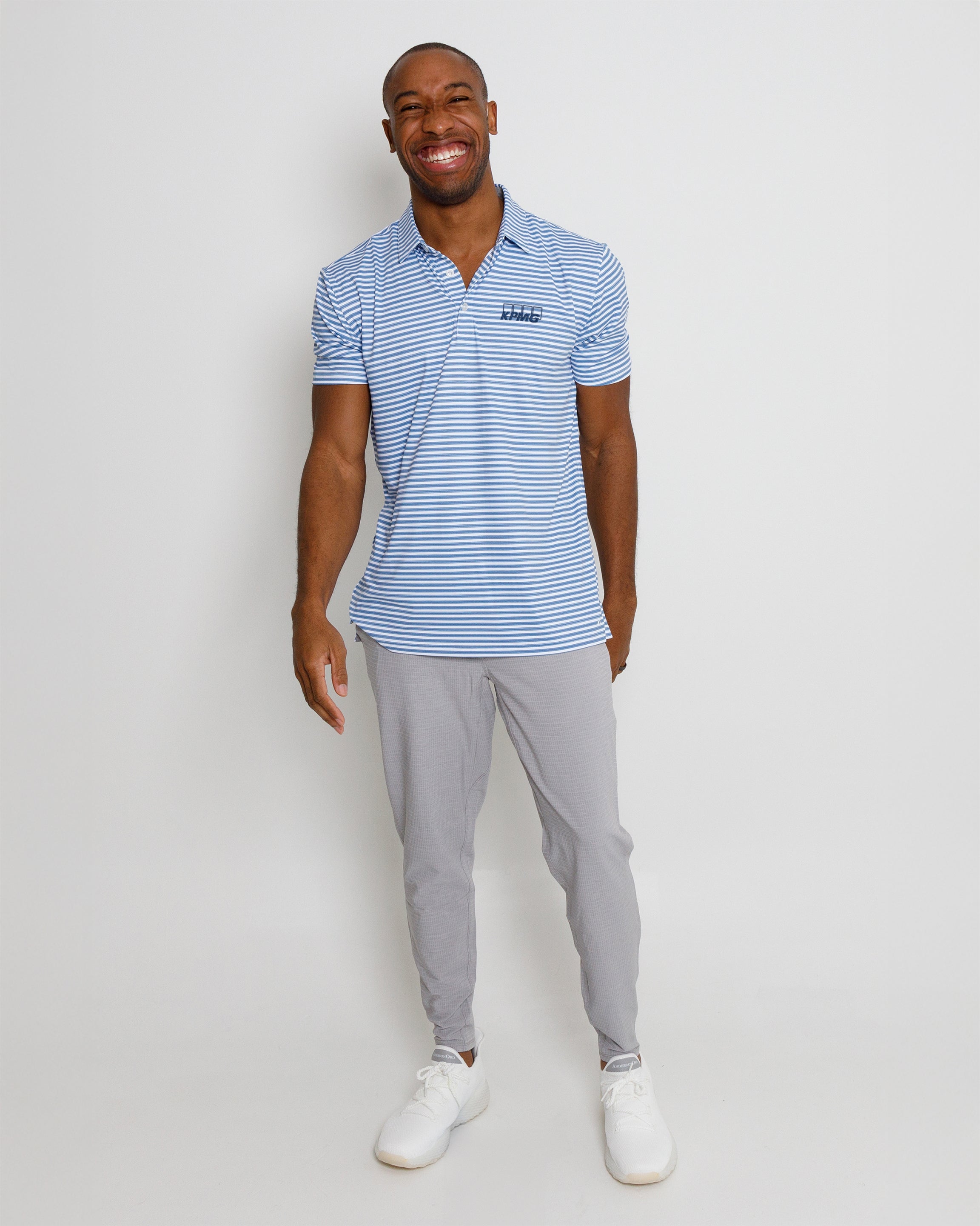 Brooks Polo KPMG - HTR Federal Blue/HTR Blue Fog