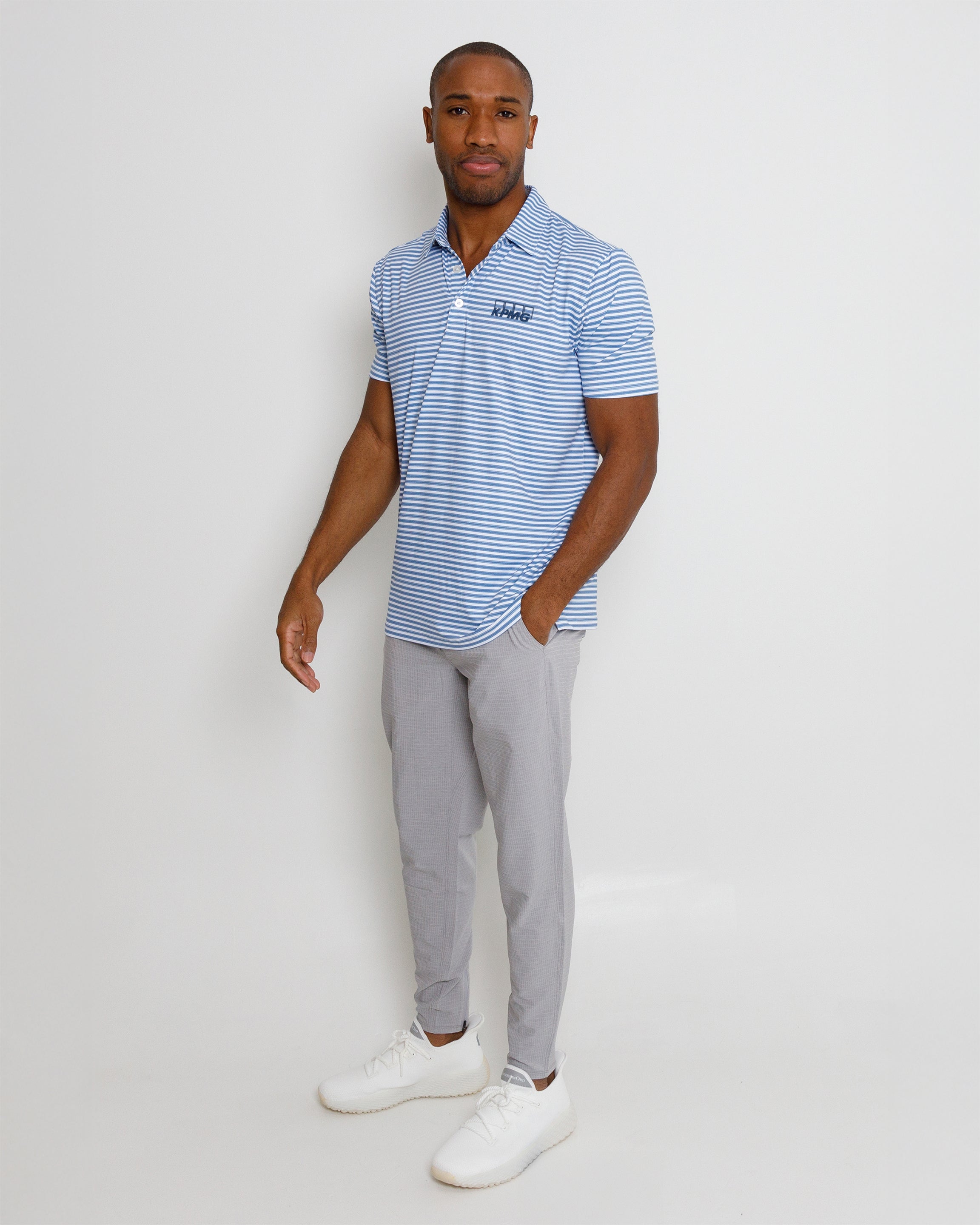 Brooks Polo KPMG - HTR Federal Blue/HTR Blue Fog