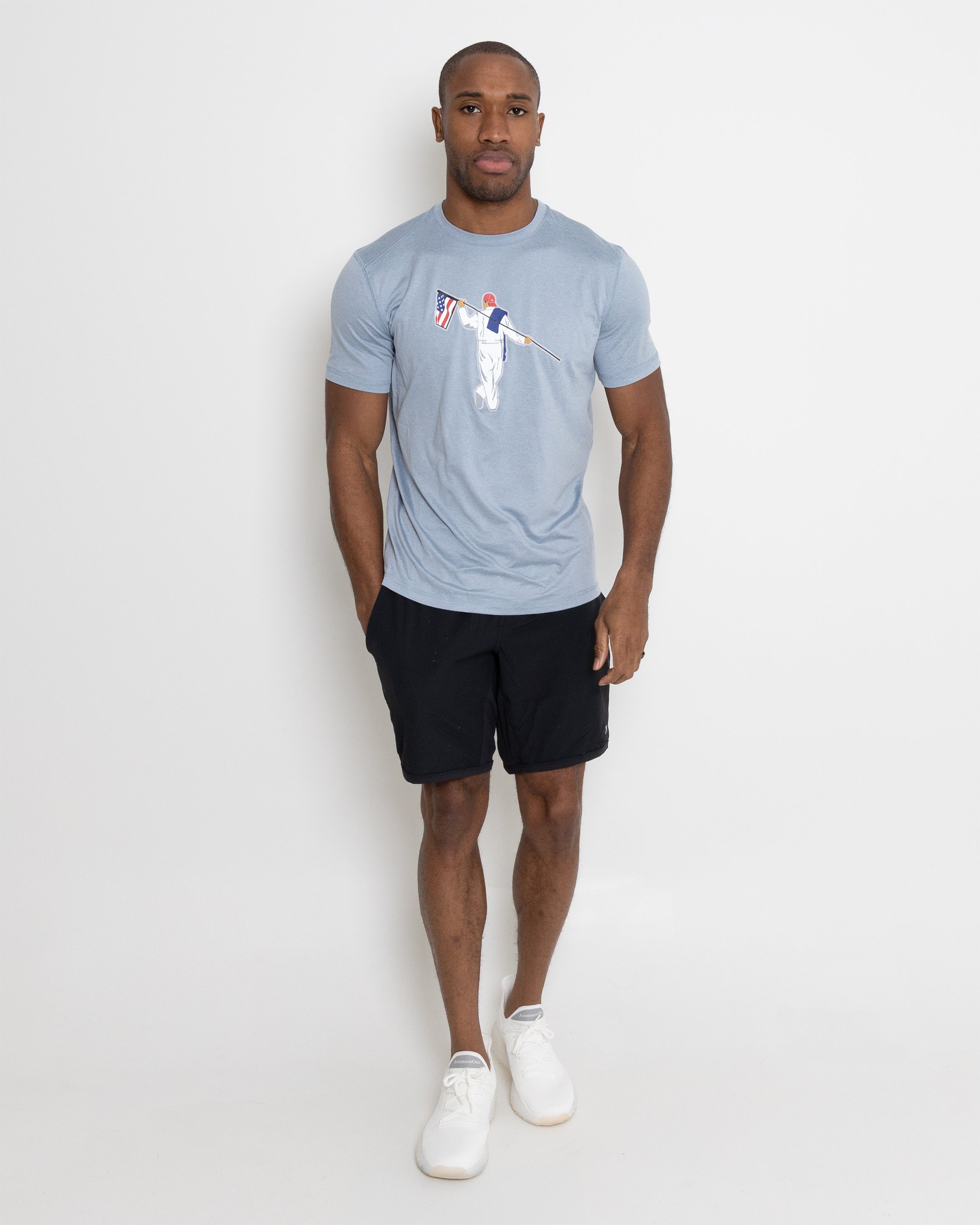 Butter T - American Looper Blue Fog Heather