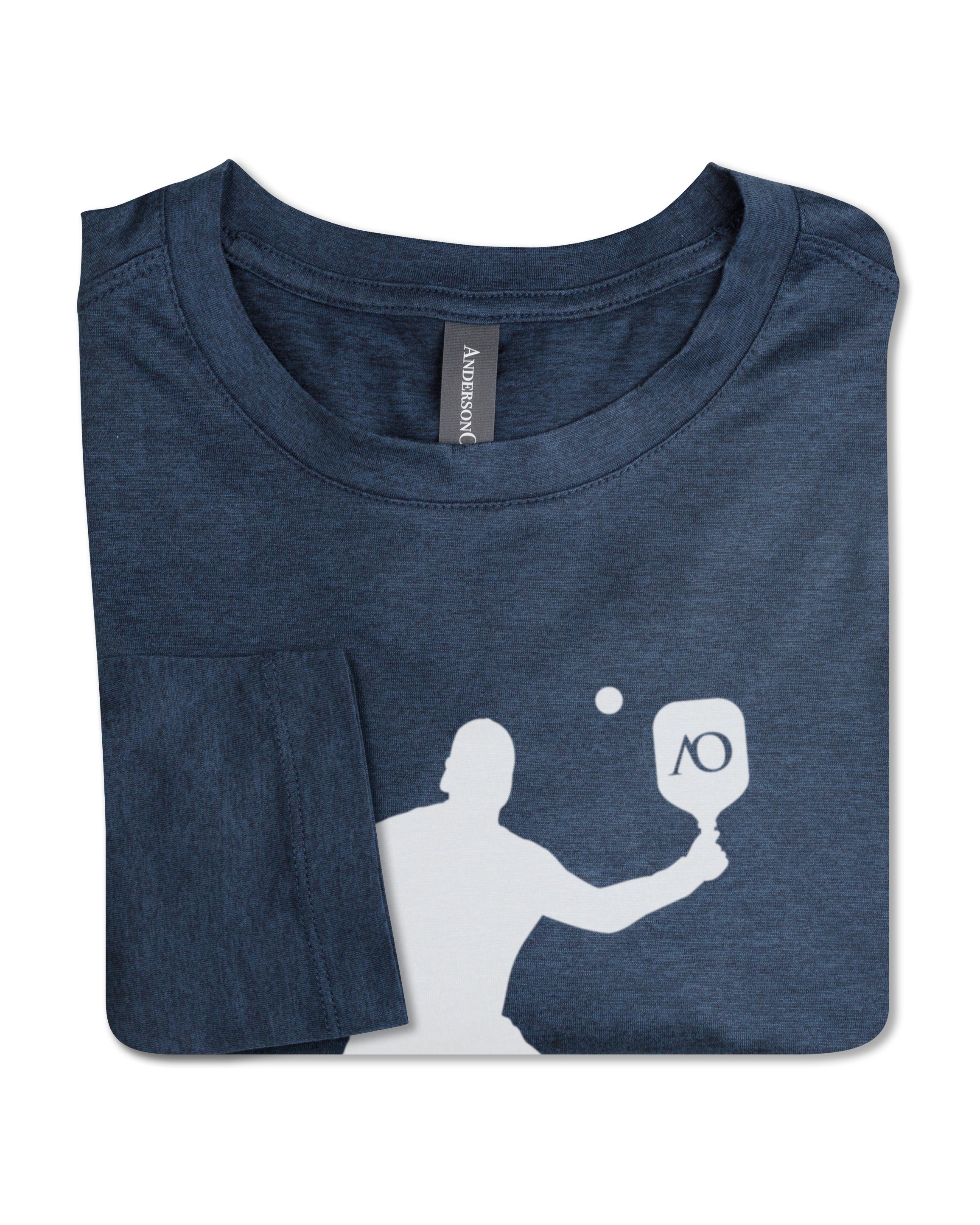 Butter T Long Sleeve Pickleball Silhouette - Navy Heather