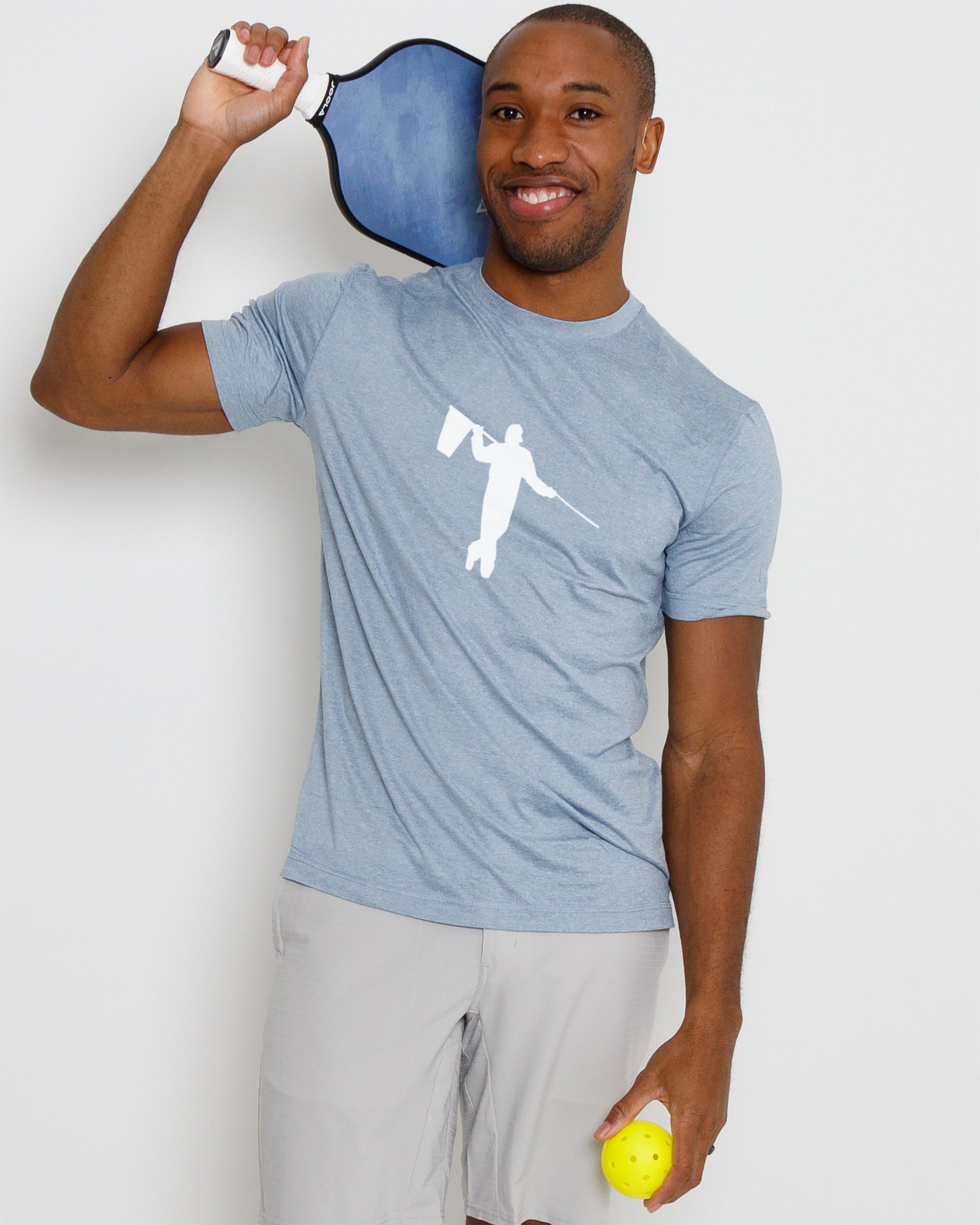 Butter T Looper Silhouette - Blue Fog Heather