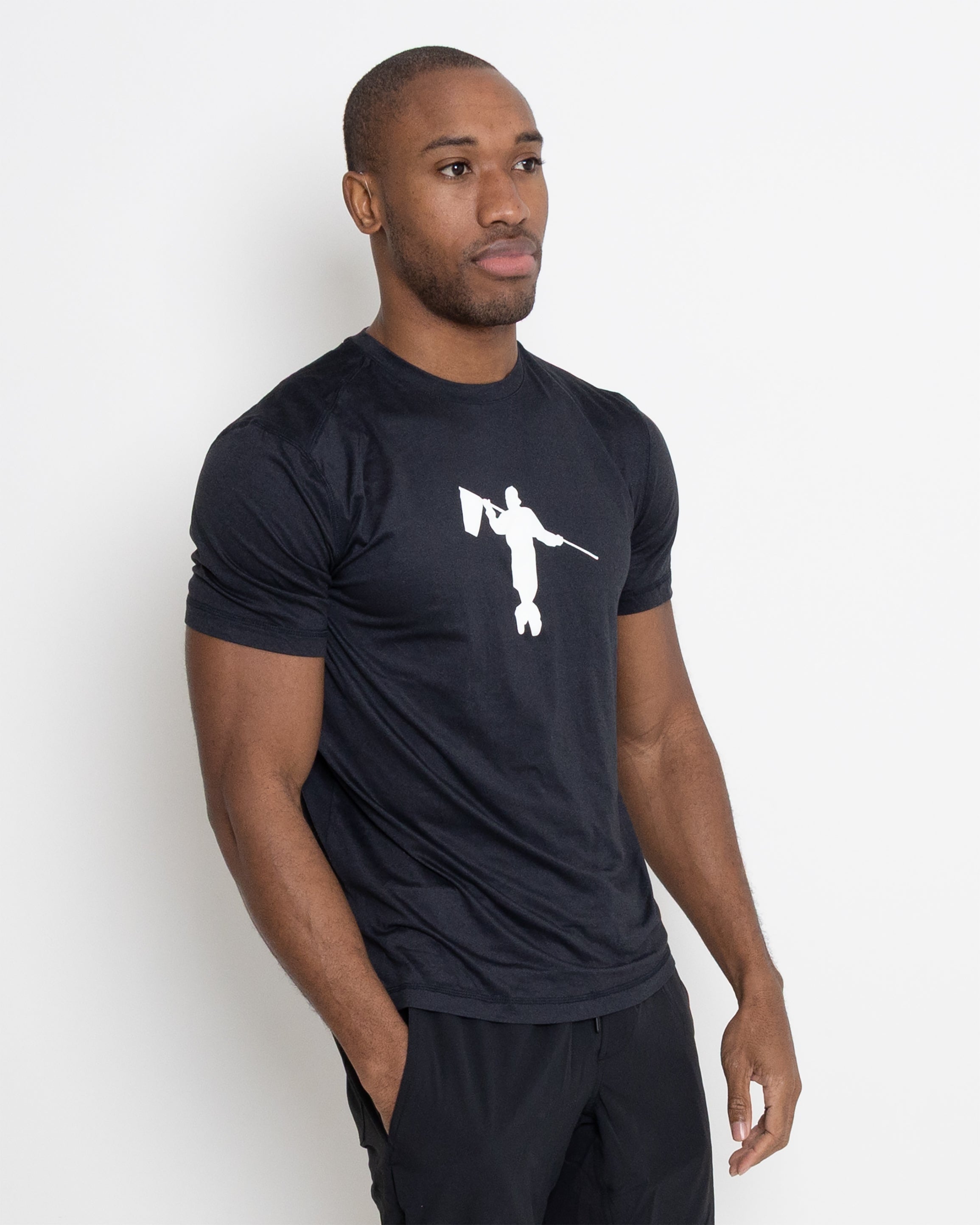 Butter T Looper Silhouette - Black Heather