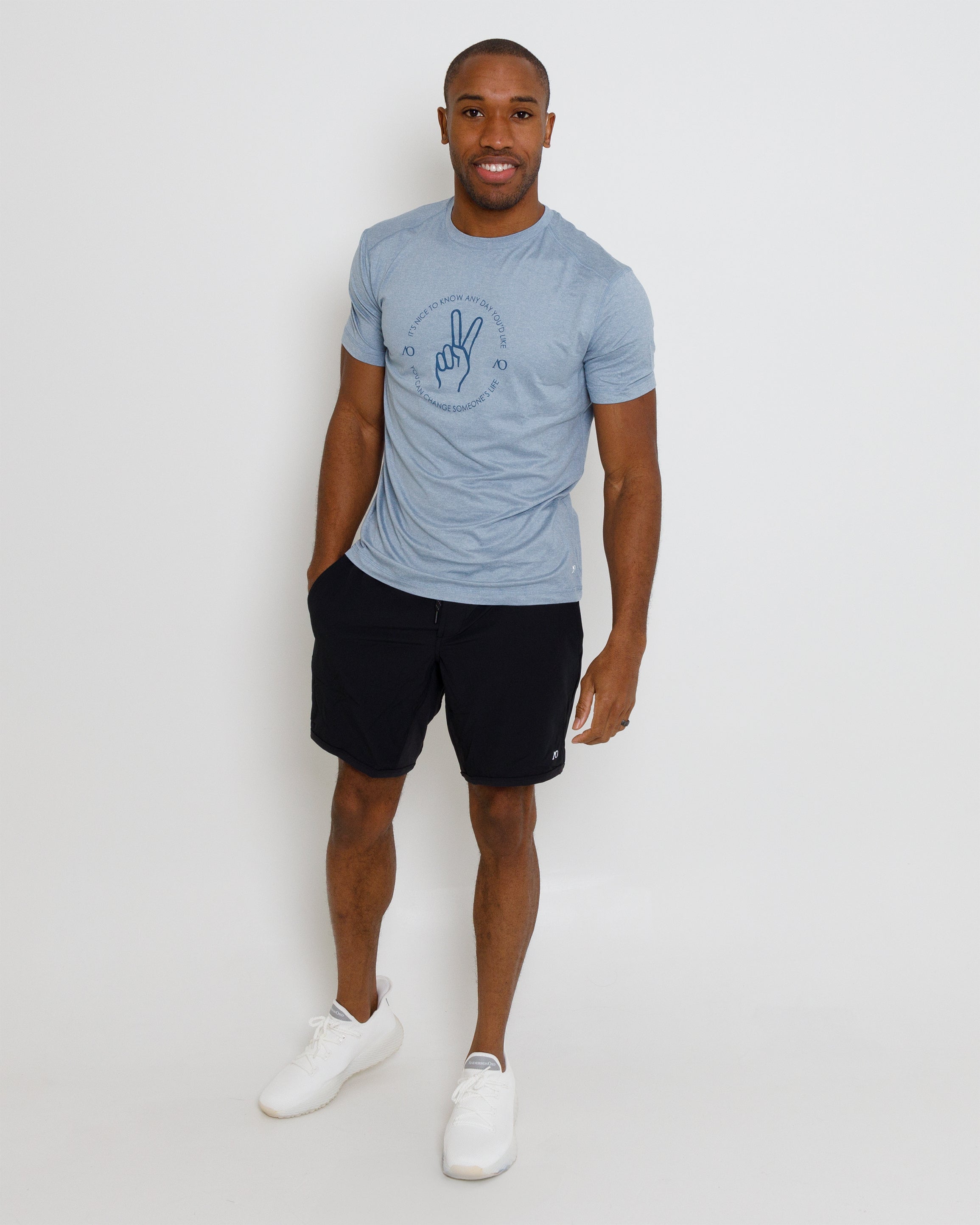 Butter T Peace - Blue Fog Heather