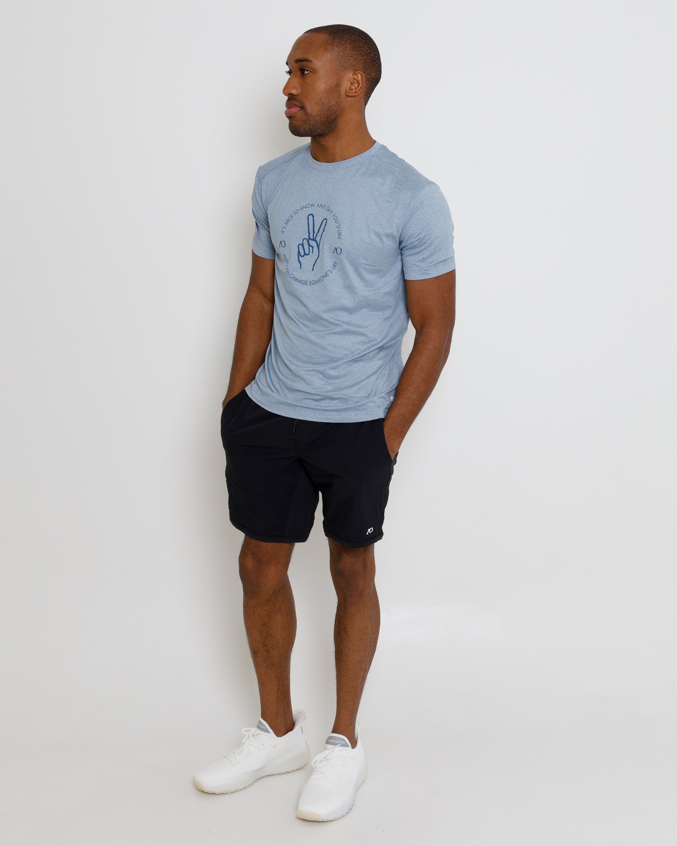 Butter T Peace - Blue Fog Heather