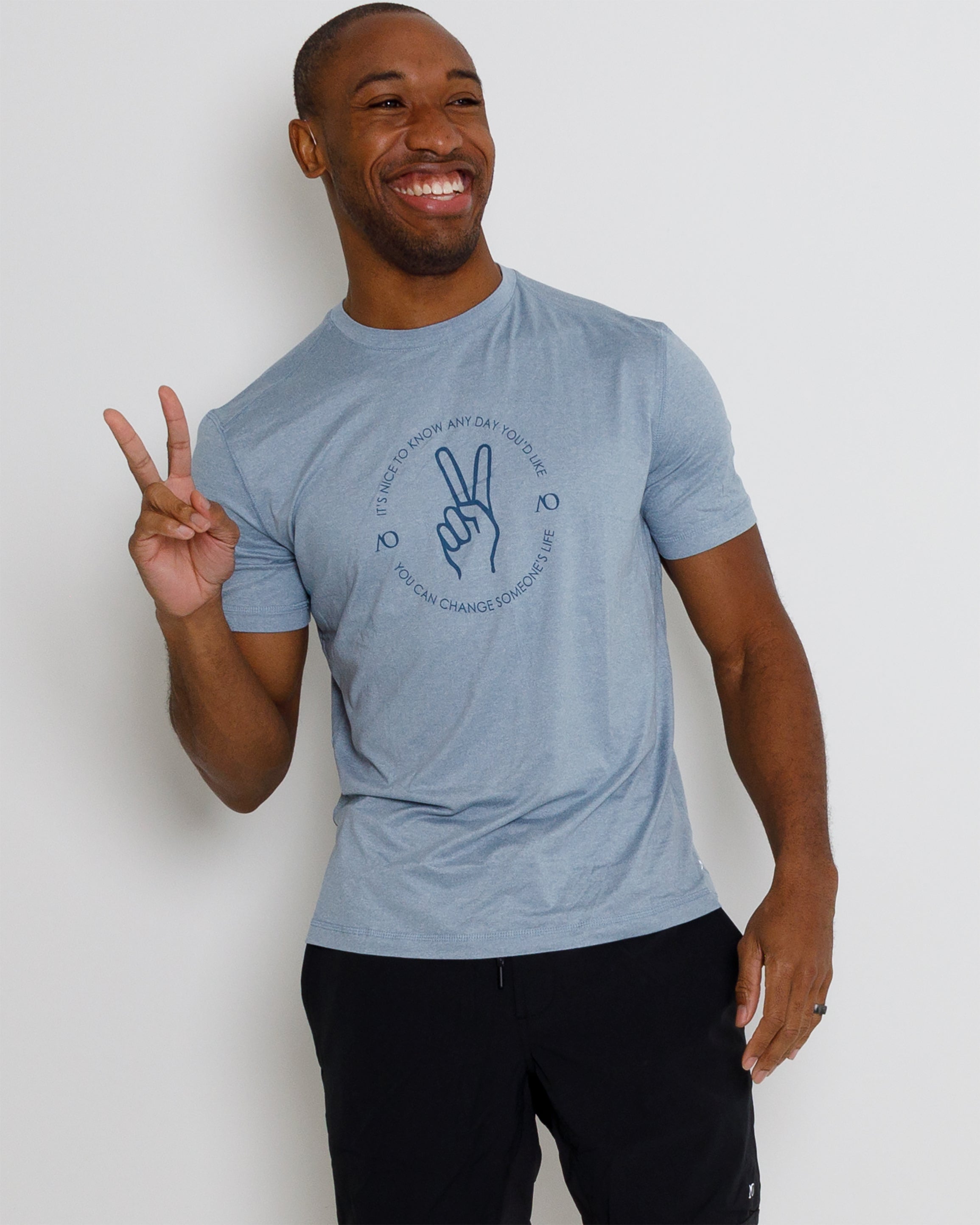 Butter T Peace - Blue Fog Heather