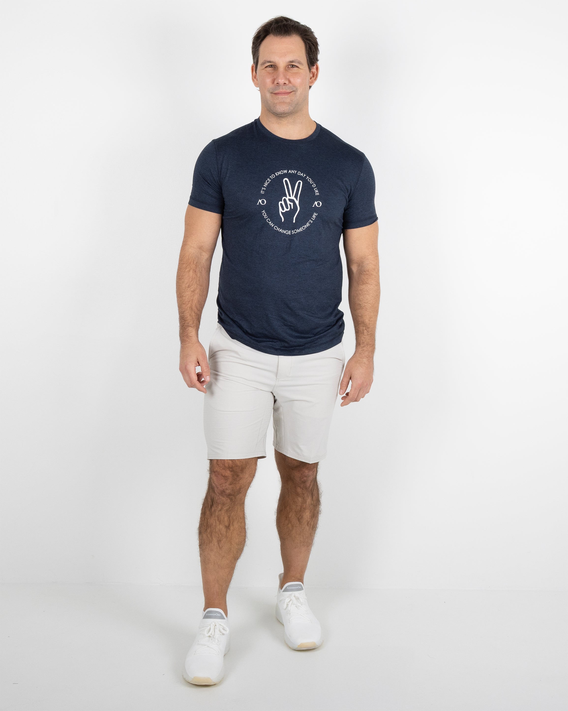 Butter T Peace - Navy Heather