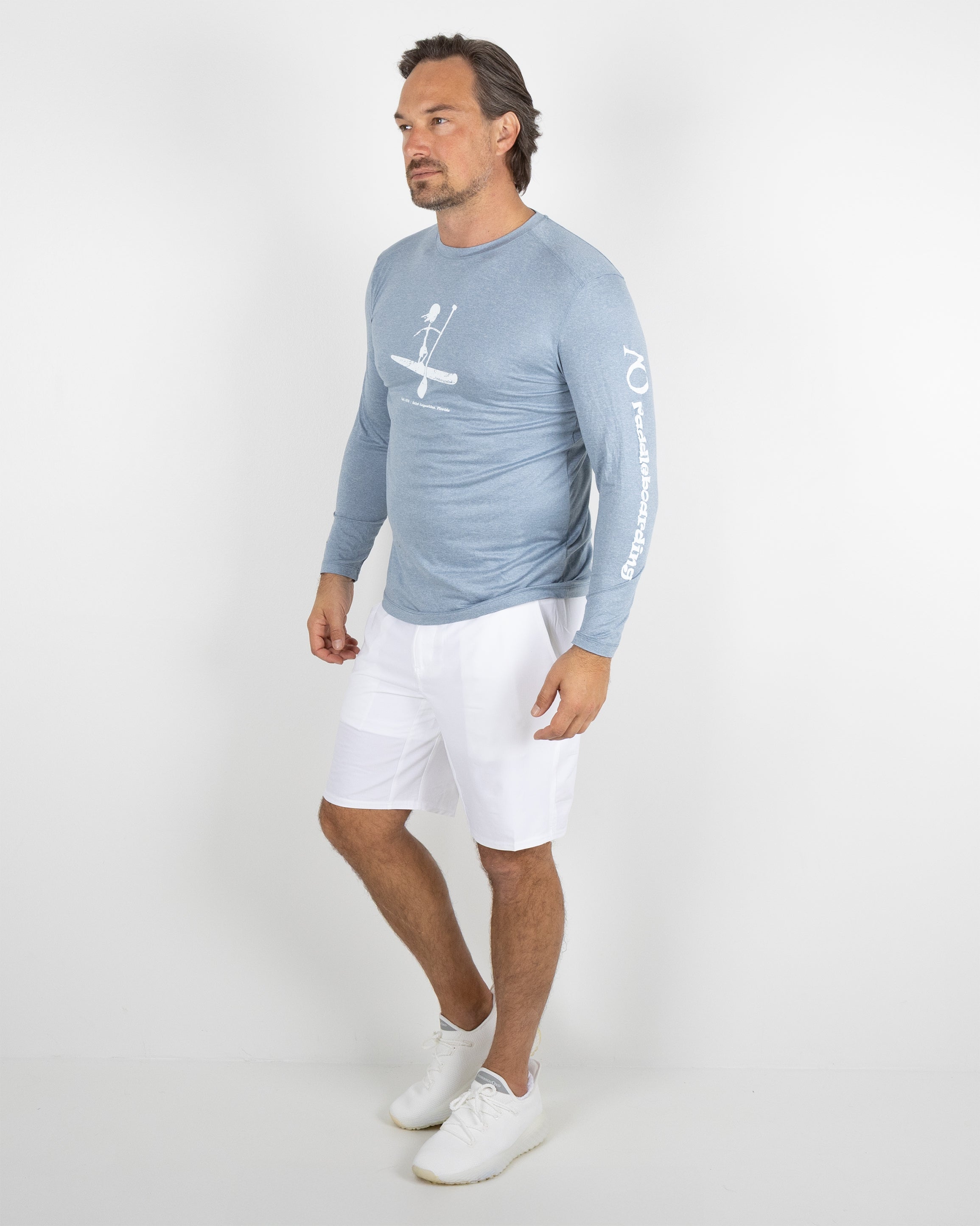 Butter T LS Stick Paddler - Blue Fog Heather