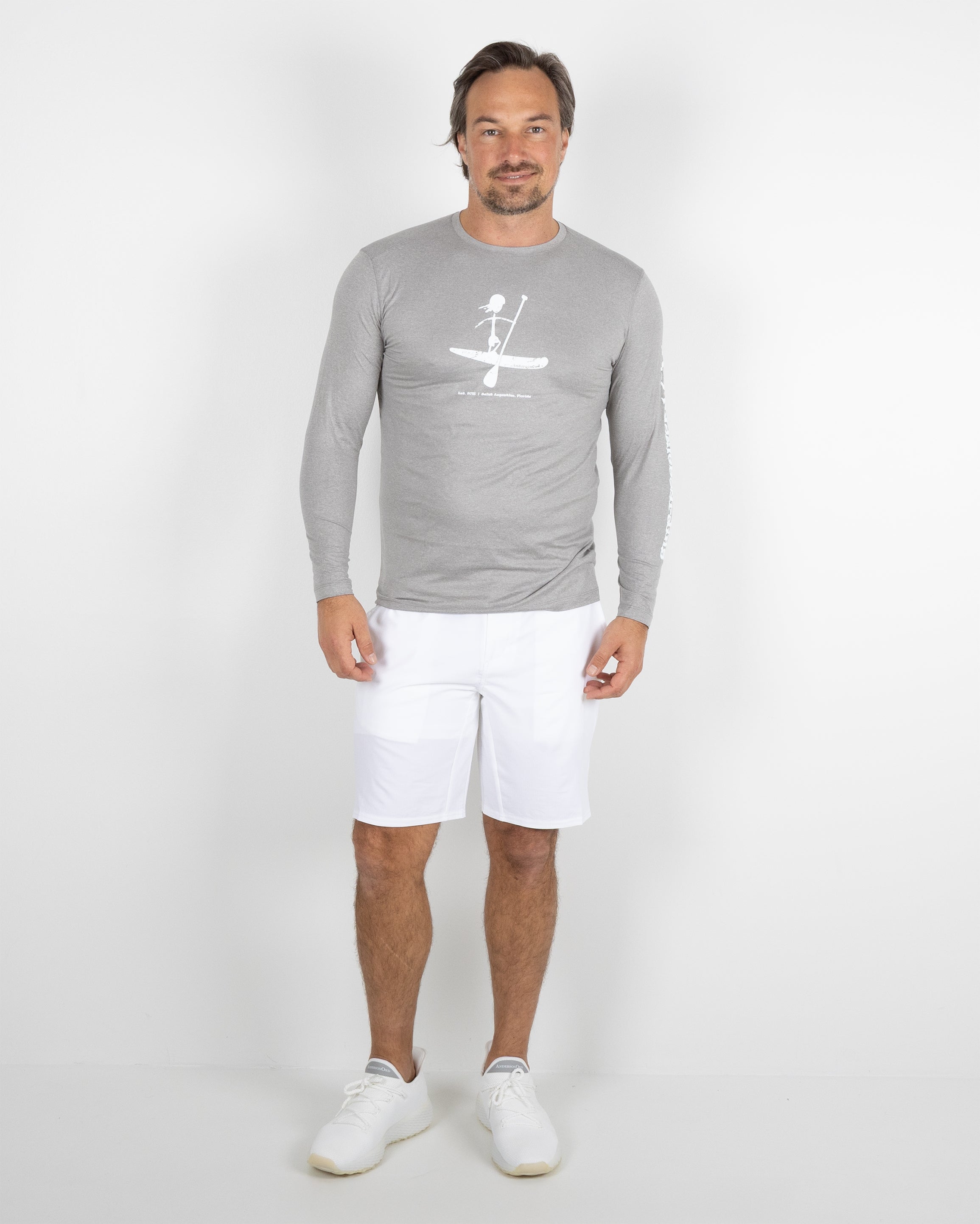 Butter T LS Stick Paddler - Grey Heather