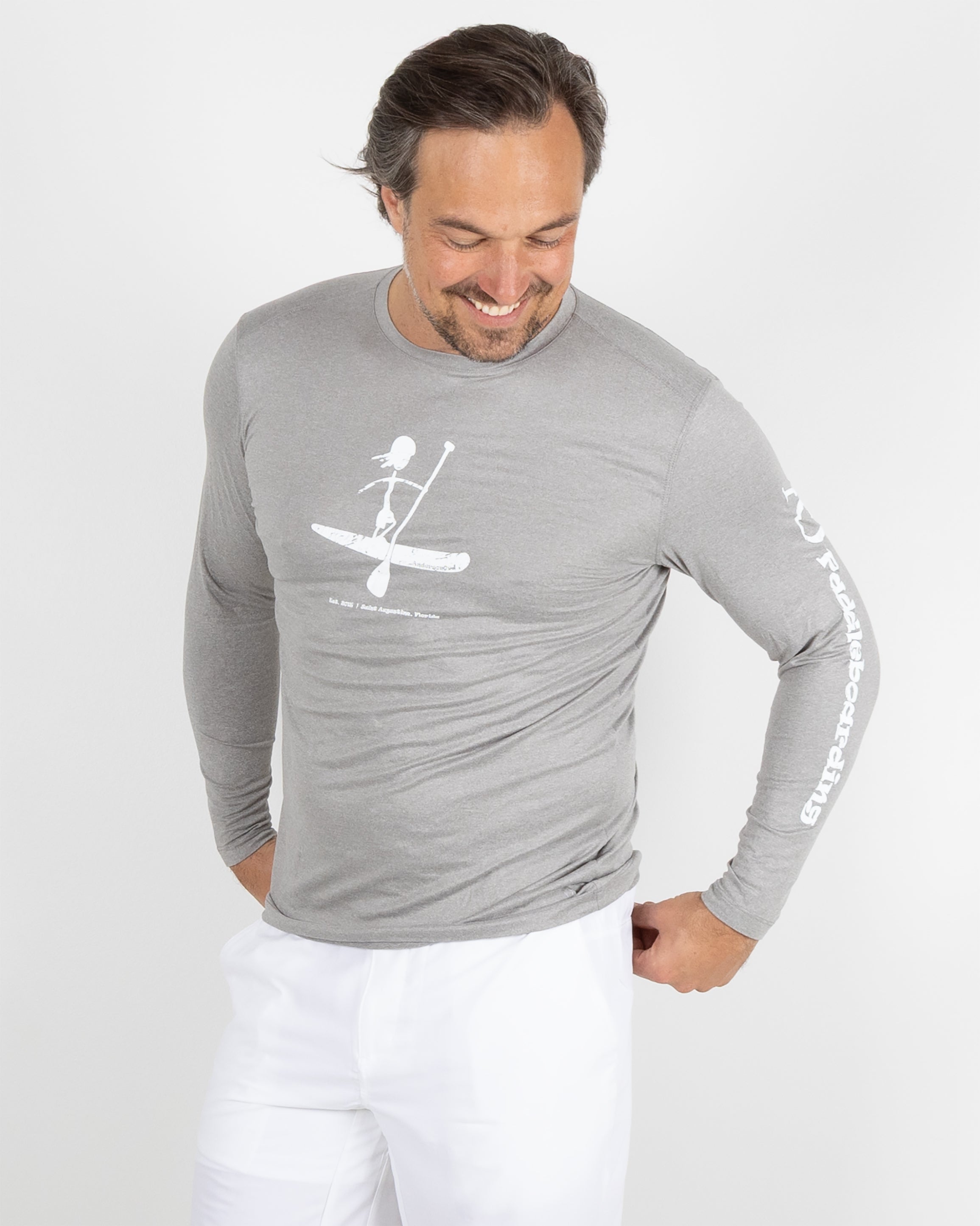 Butter T LS Stick Paddler - Grey Heather