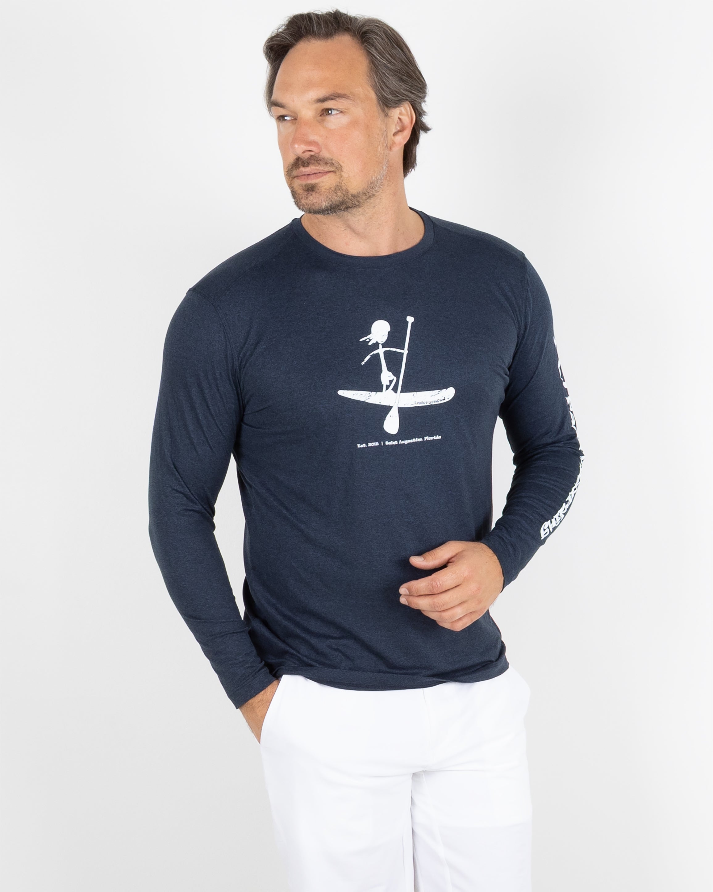 Butter T LS Stick Paddler - Navy Heather