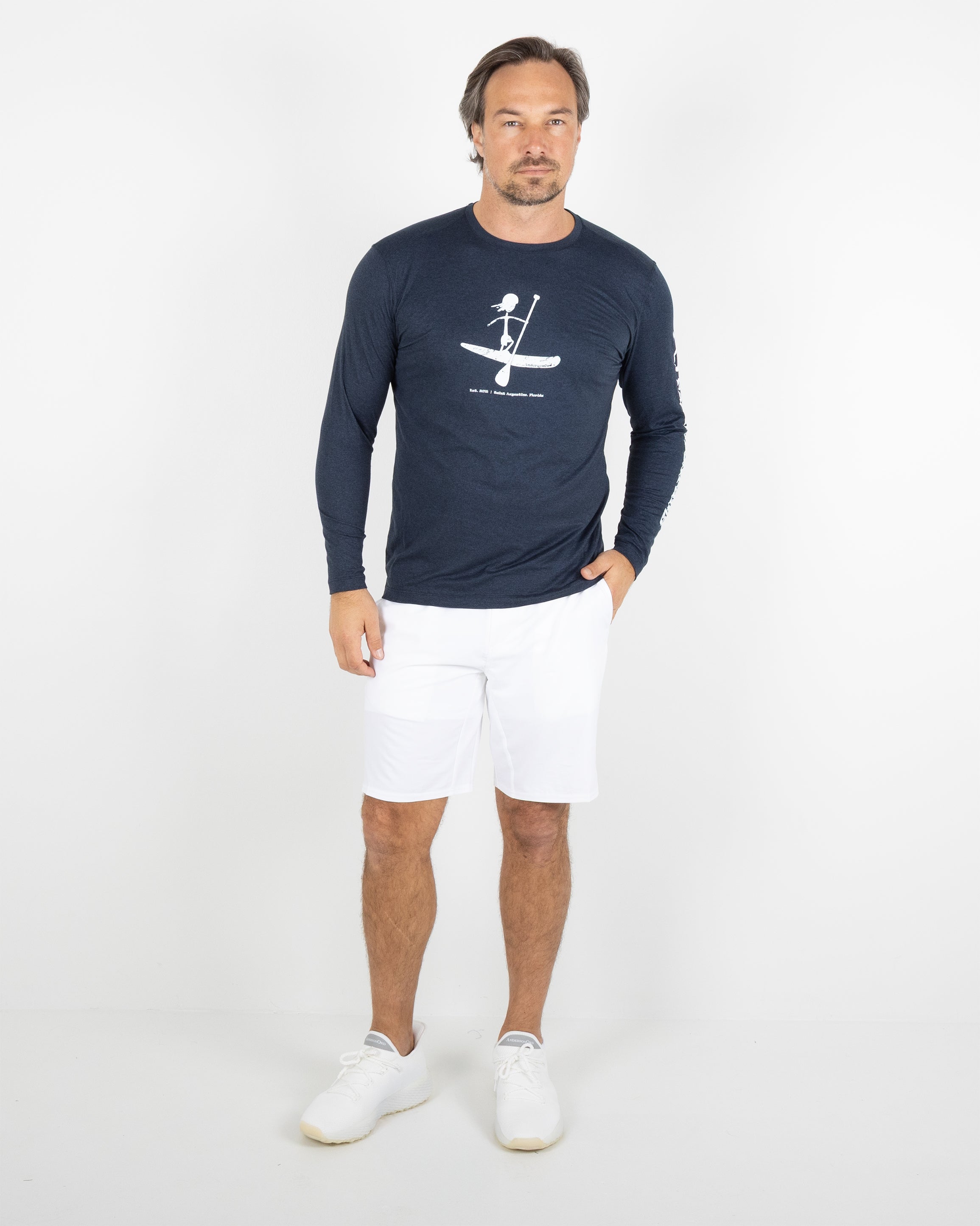 Butter T LS Stick Paddler - Navy Heather