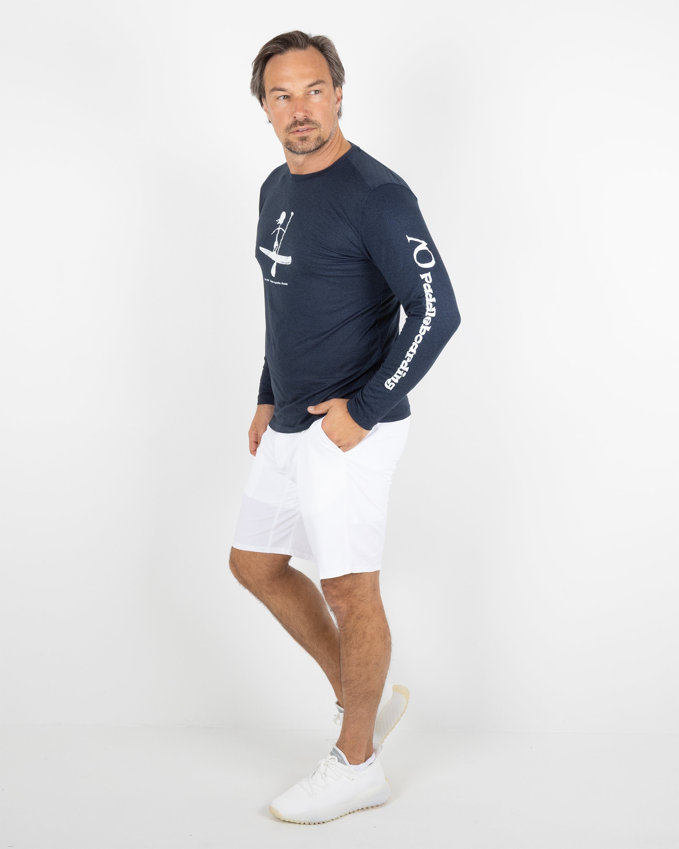 Butter T LS Stick Paddler - Navy Heather