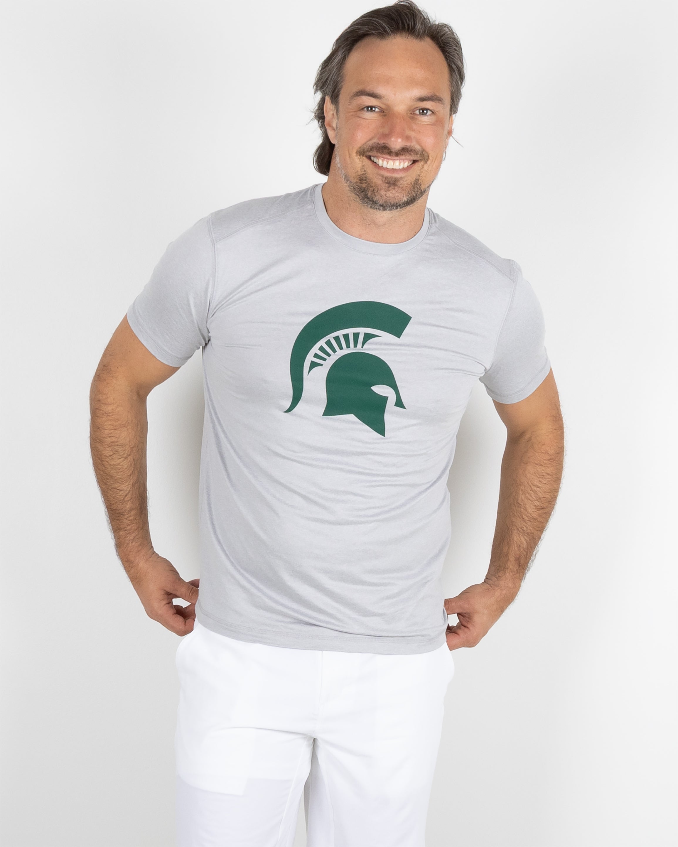 Butter T MSU - Platinum Heather