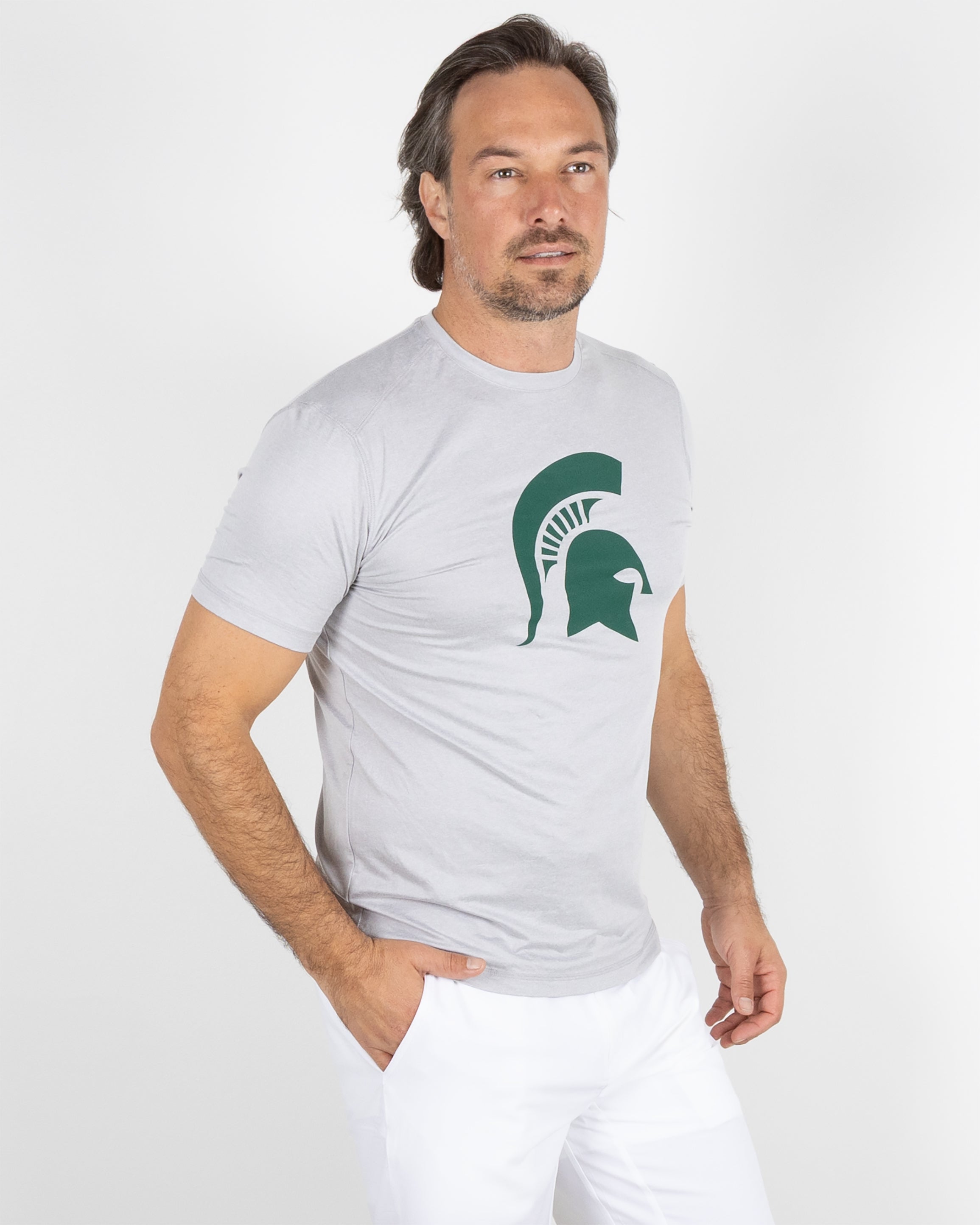 Butter T MSU - Platinum Heather