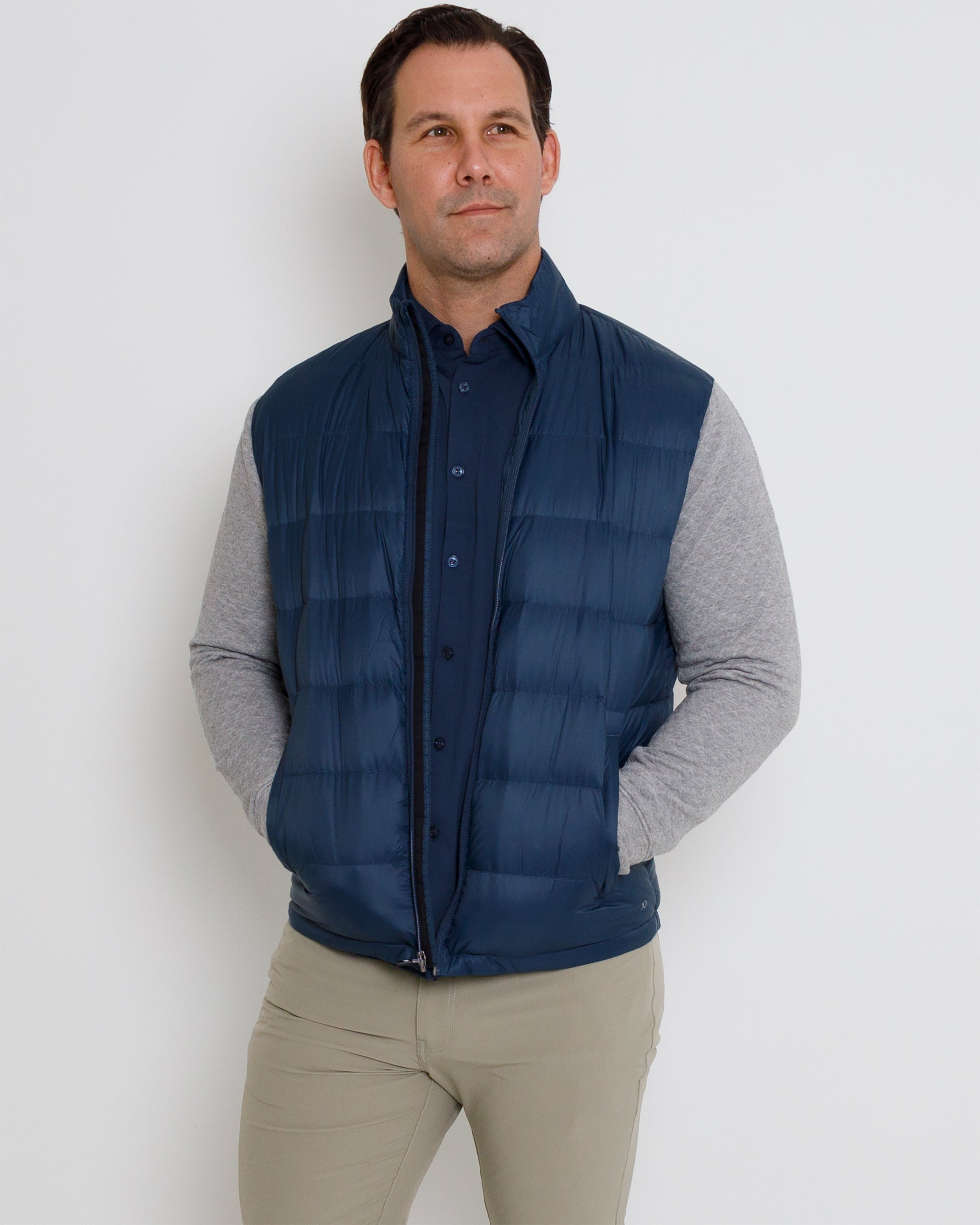Down Jacket - Midnight Navy/Steel Heather