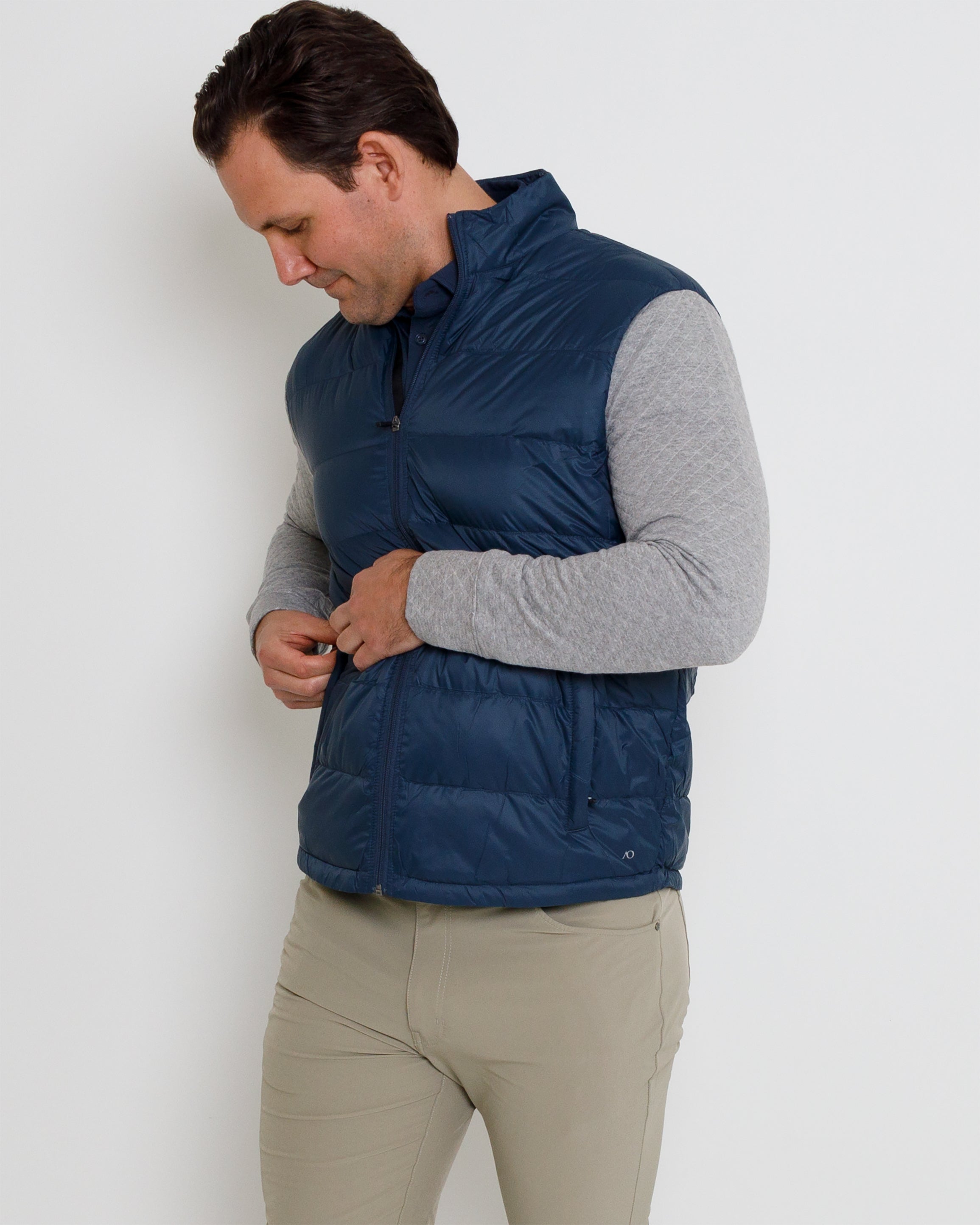 Down Jacket - Midnight Navy/Steel Heather