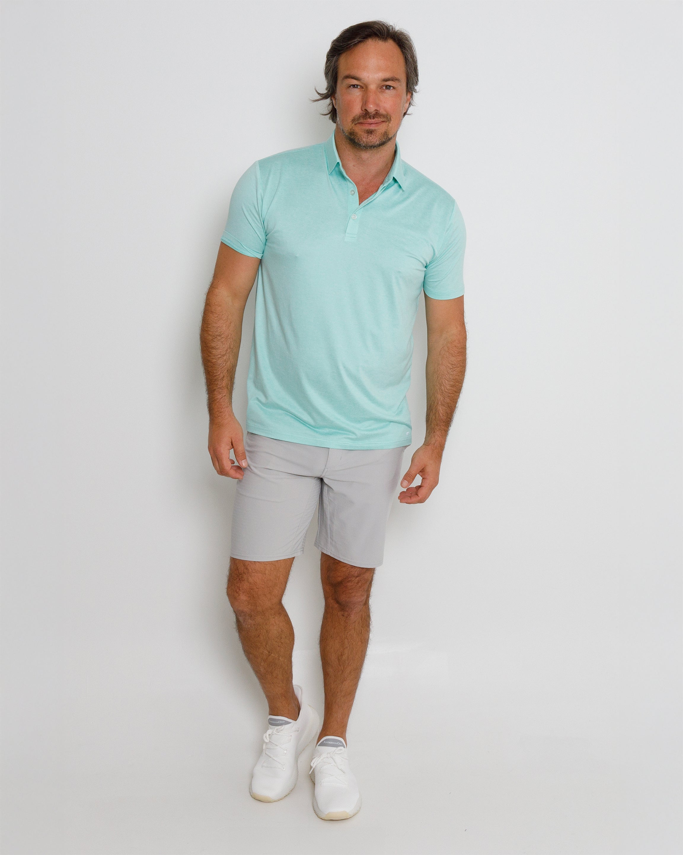 Gamer Polo - Beach Glass Heather