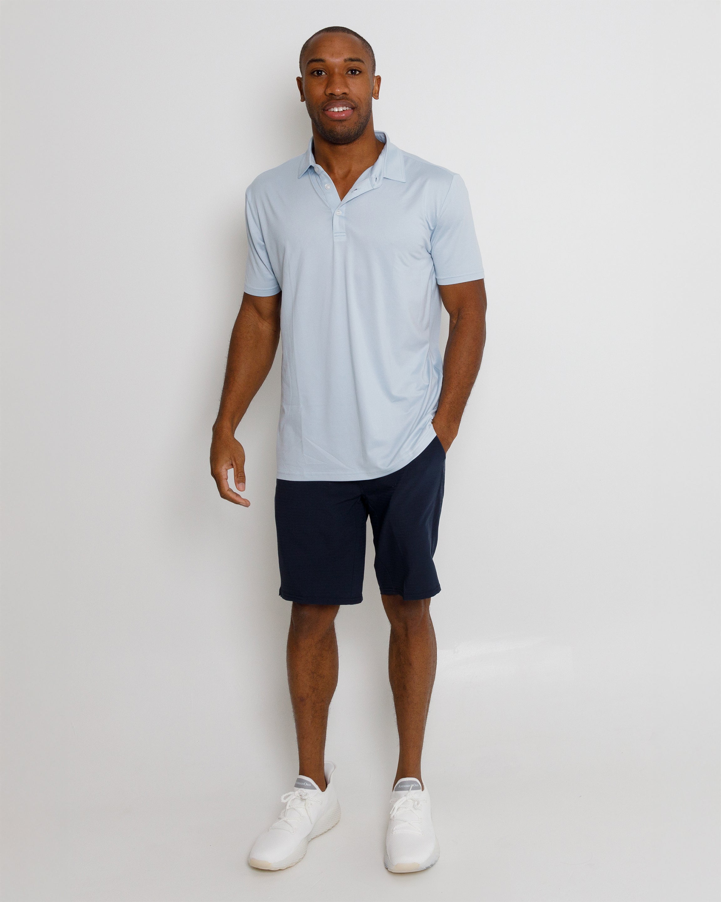 Gamer Polo - Niagara Mist Heather