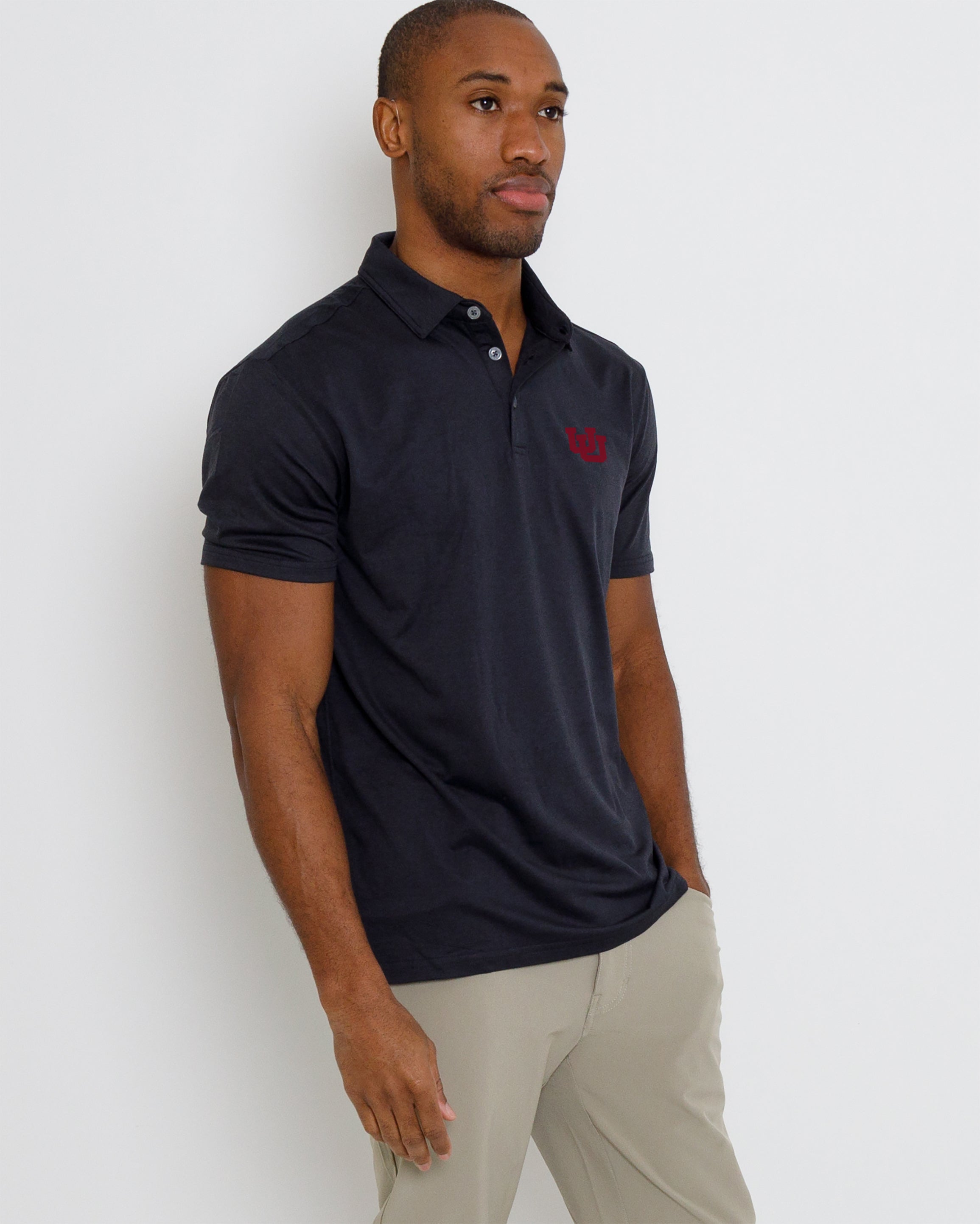 Gamer Polo Utah - Black Heather