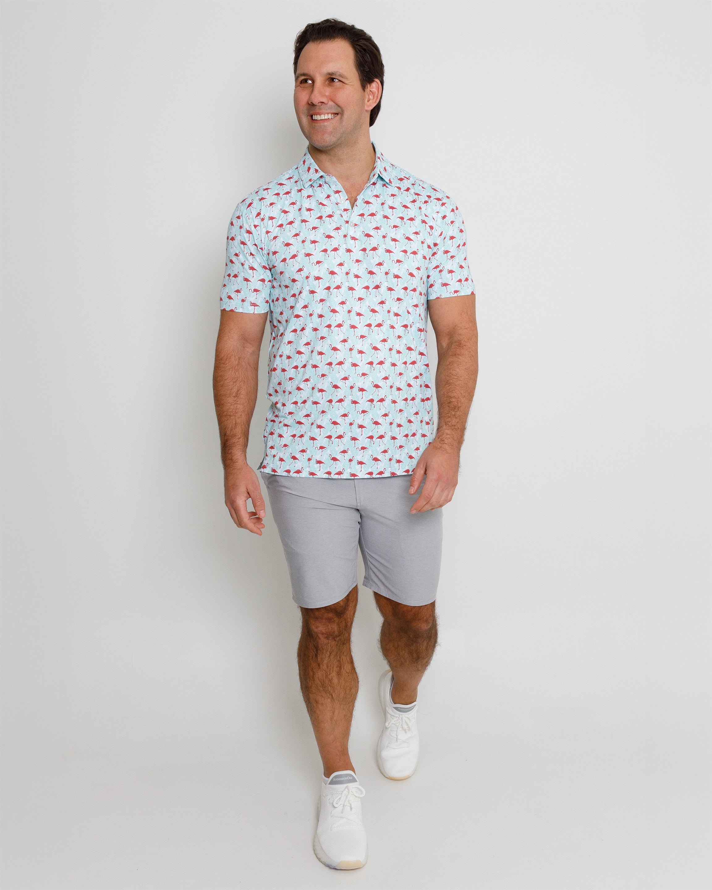 Glades Polo - Beach Glass/Earth Red