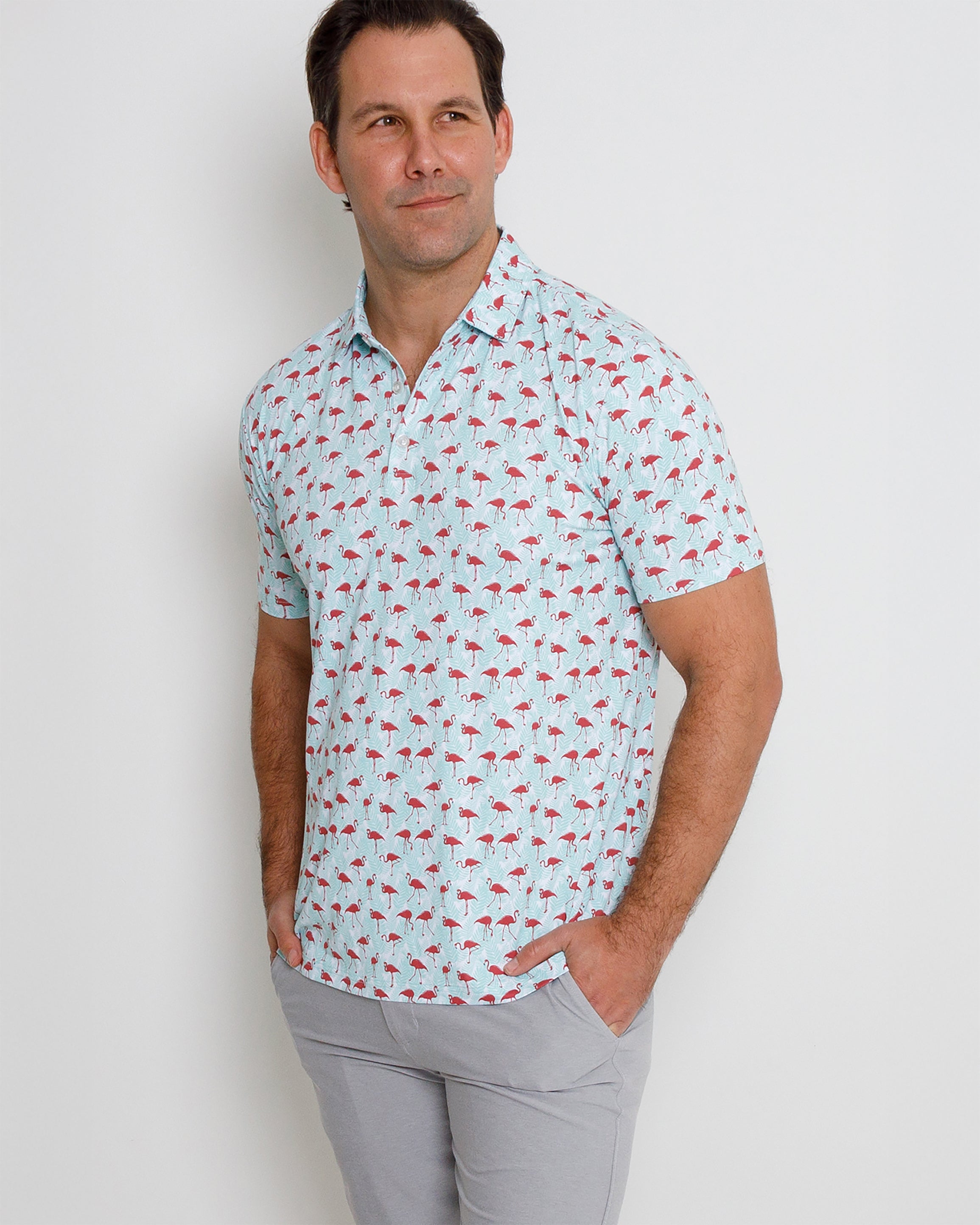 Glades Polo - Beach Glass/Earth Red