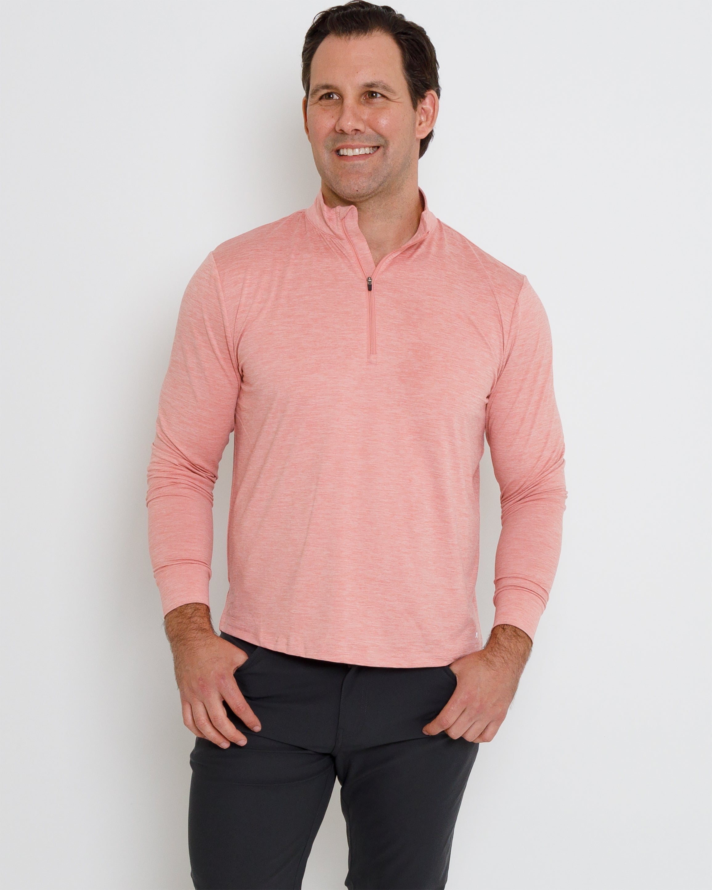 Hightower Pullover - Burnt Salmon Heather