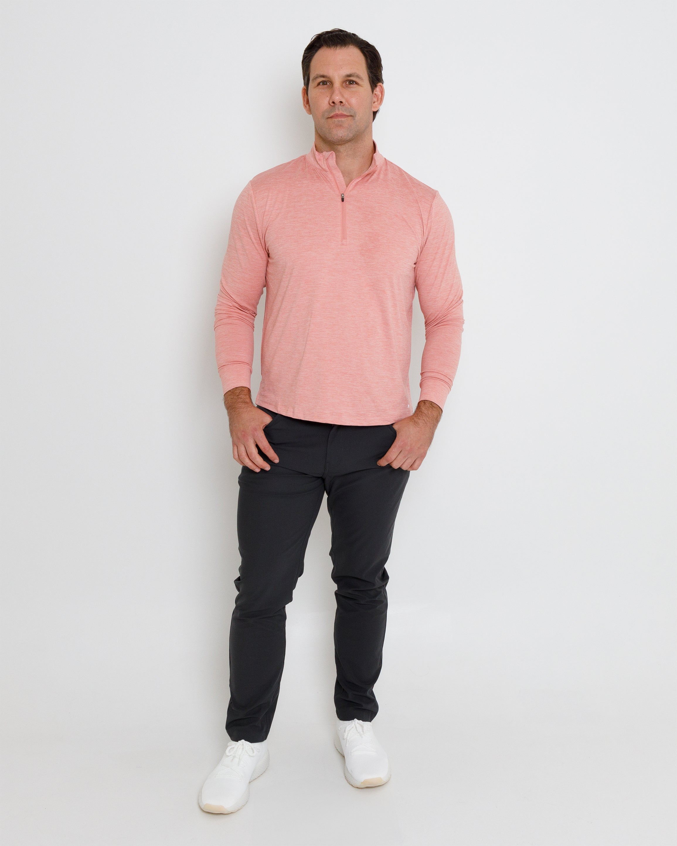 Hightower Pullover - Burnt Salmon Heather