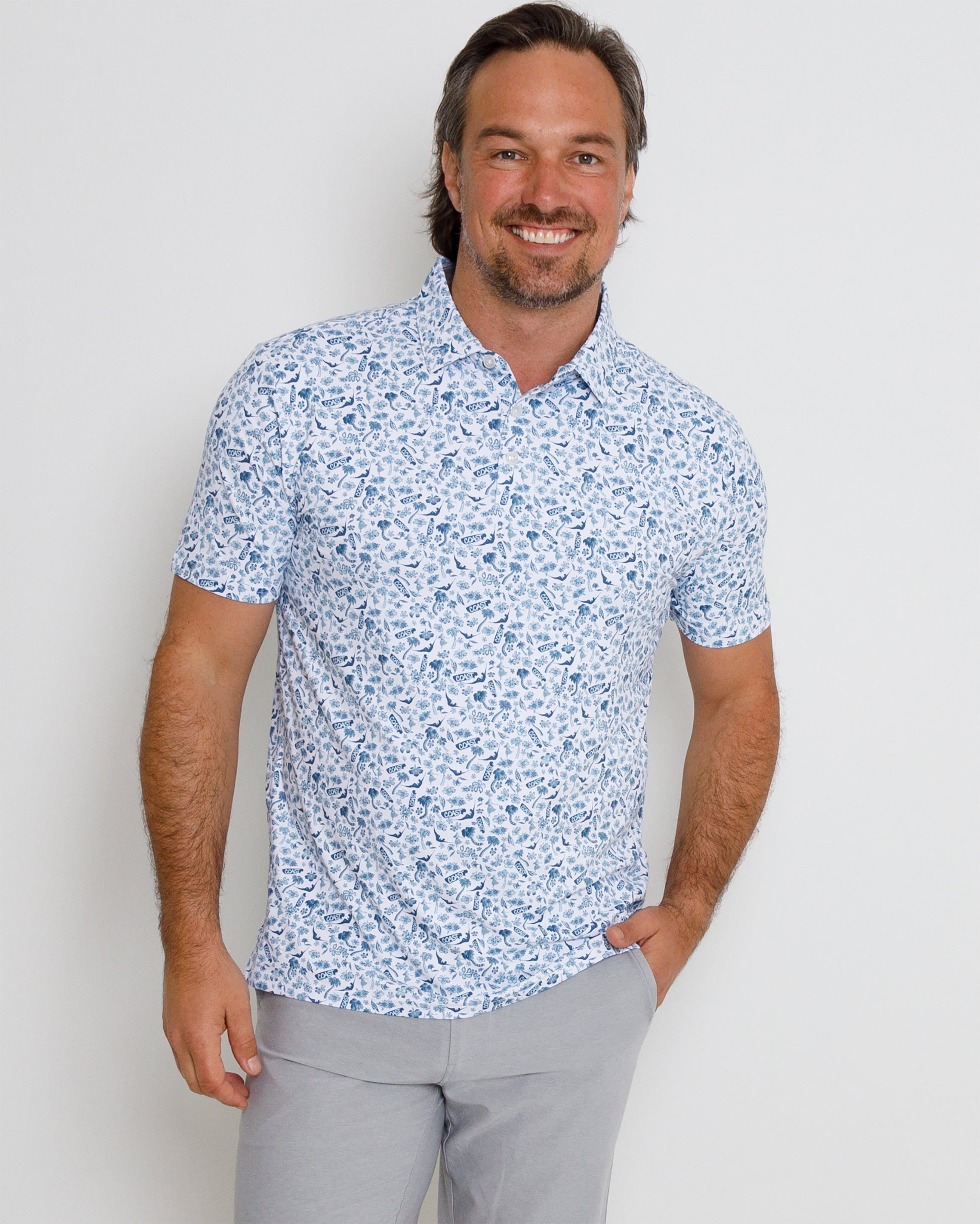 Hukilau Polo - White