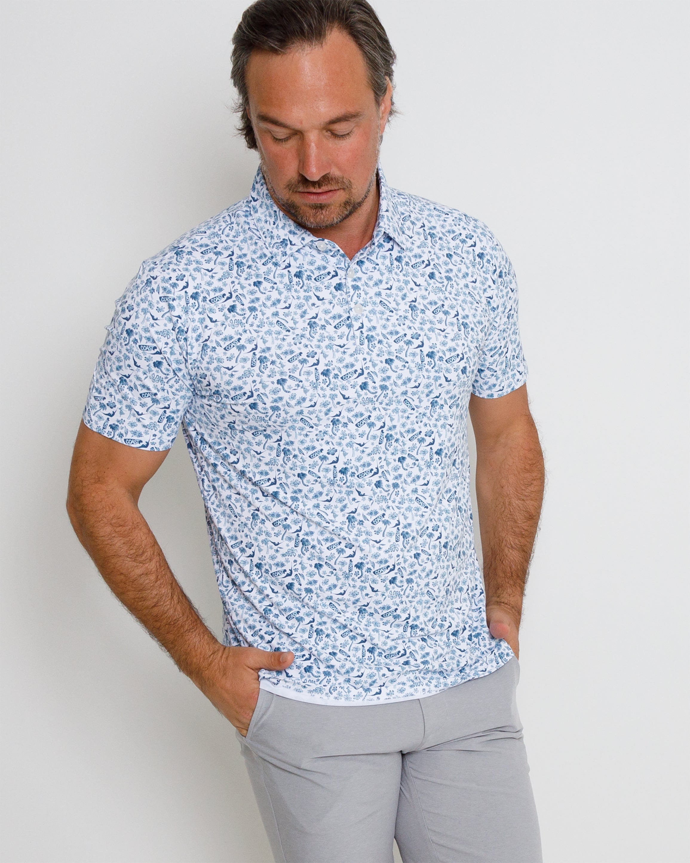 Hukilau Polo - White