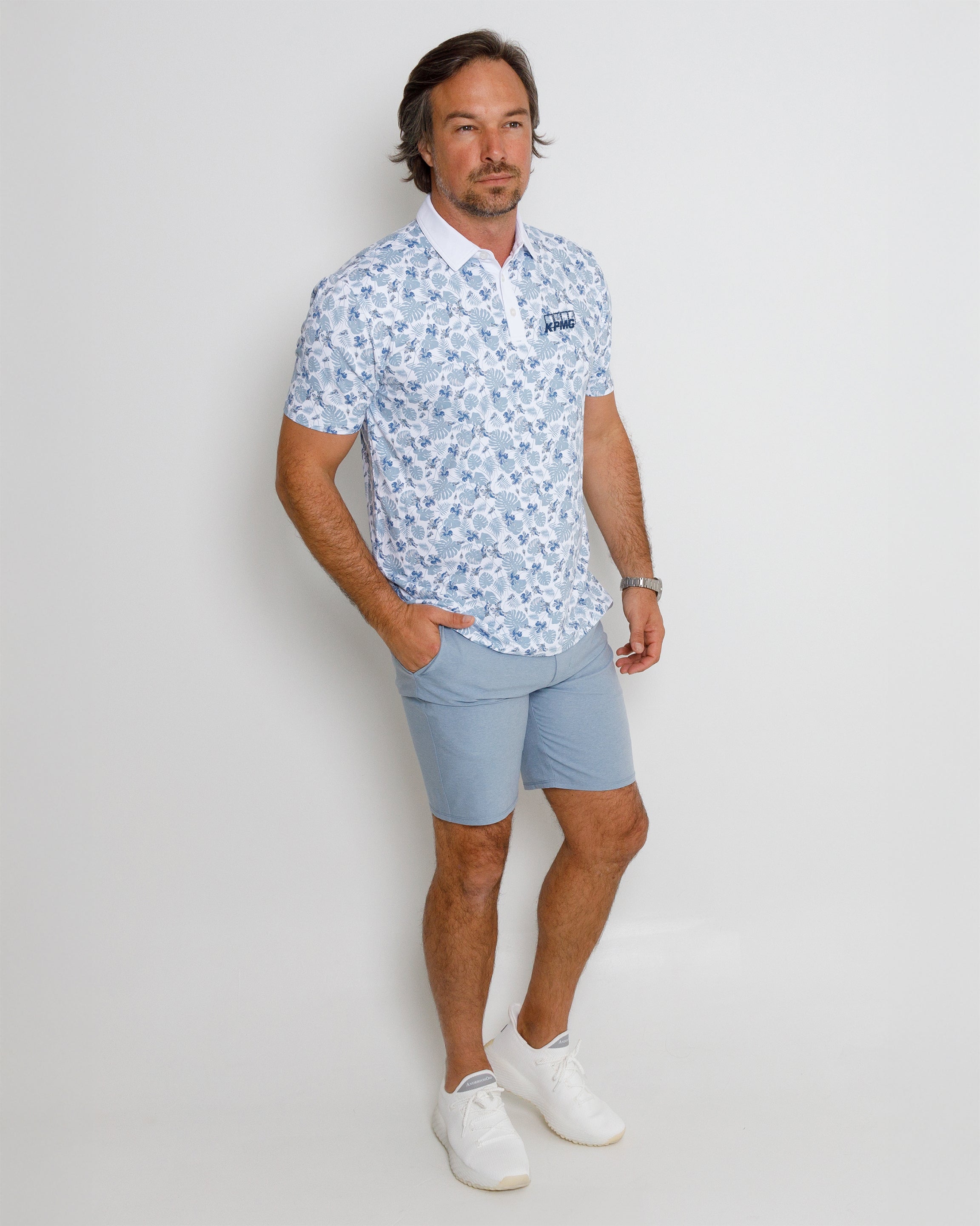 Jeni Polo KPMG - White/Blue Fog/Federal Blue