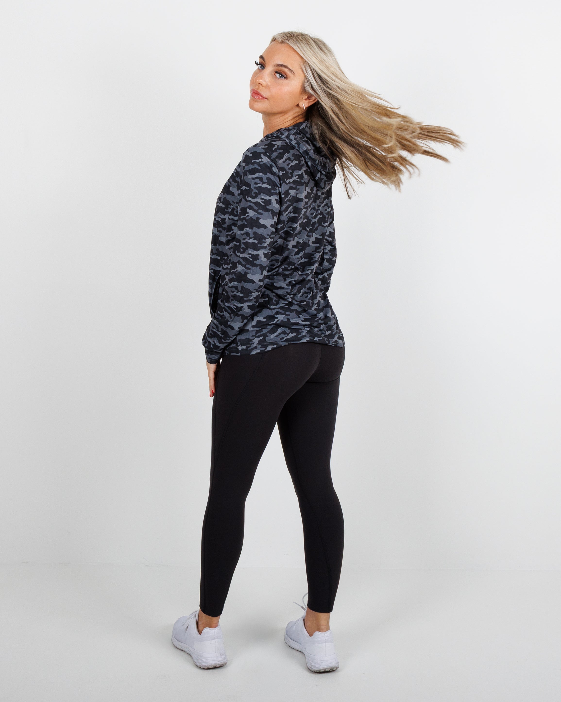 Women's Blacks Beach Hoodie - Black Camo