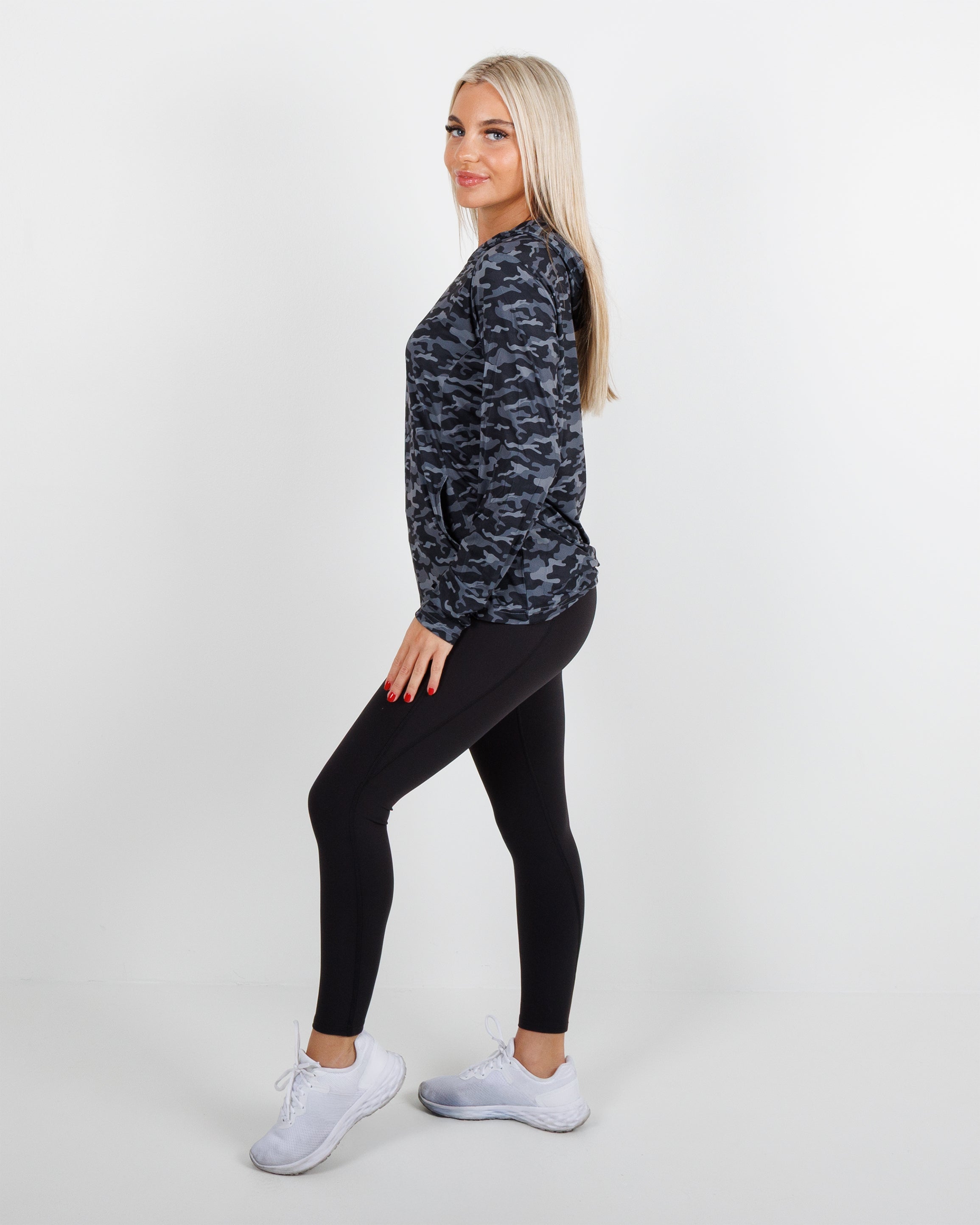 Women's Blacks Beach Hoodie - Black Camo