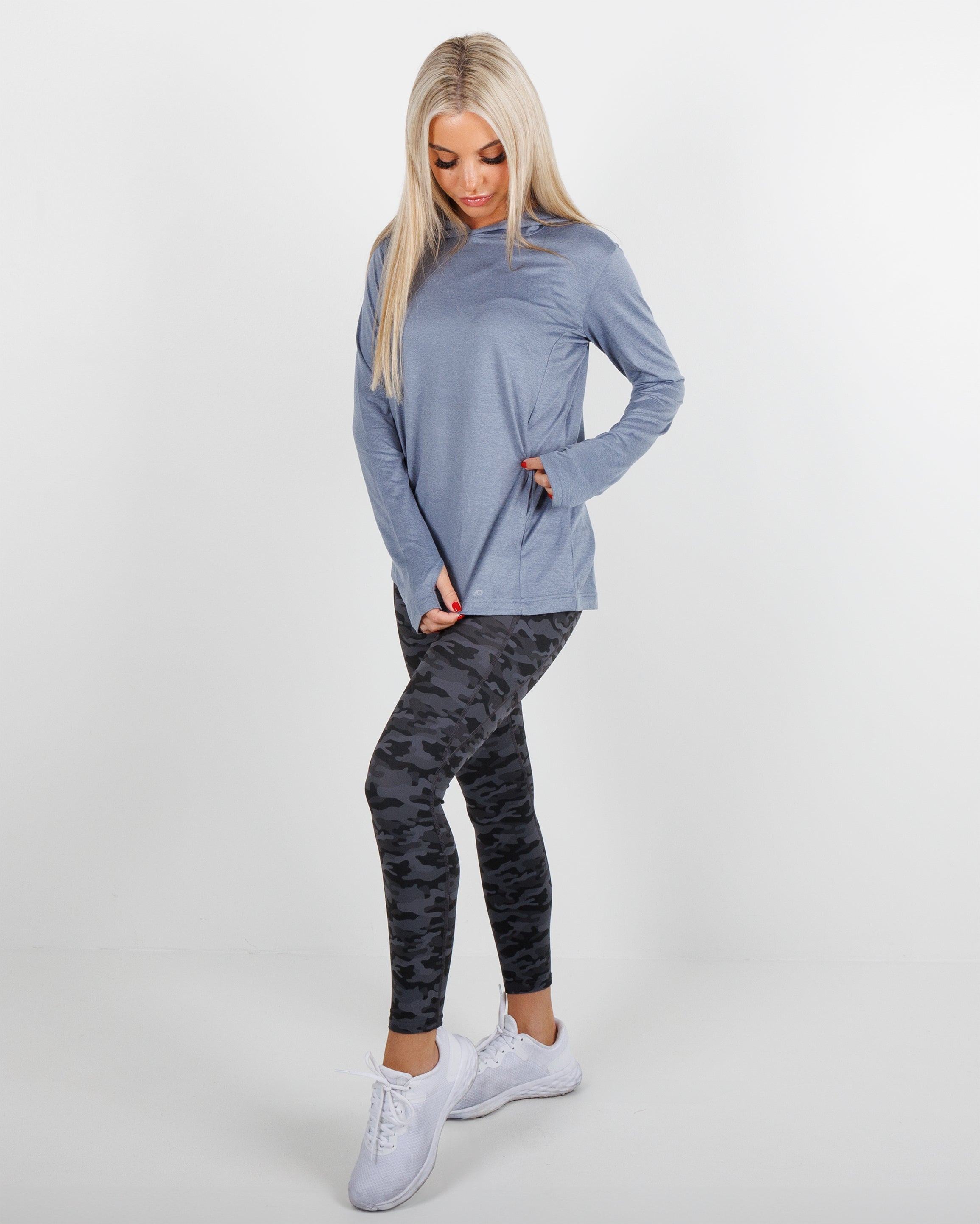 Women's Blacks Beach Hoodie - Flint Stone Heather