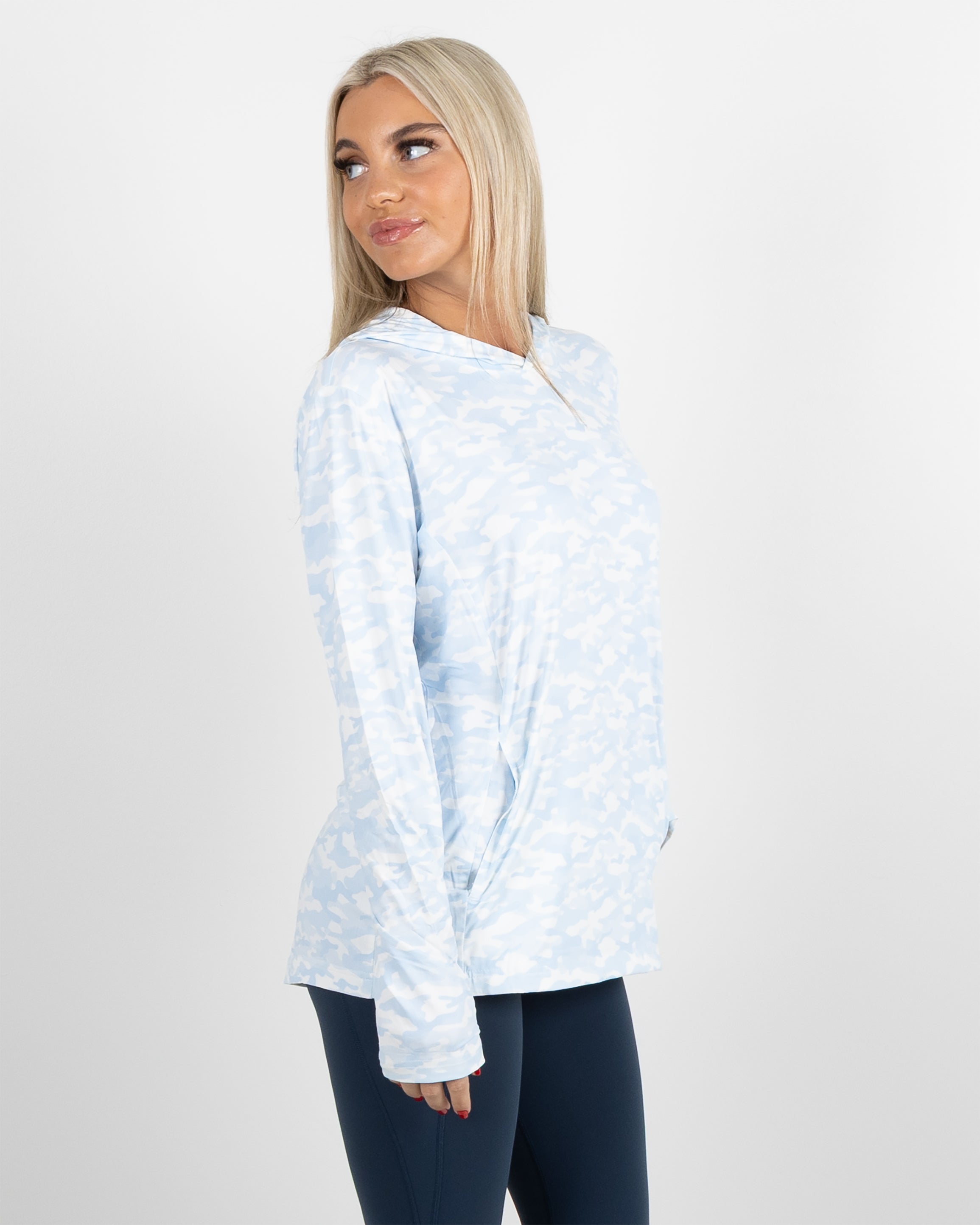 Women's Blacks Beach Hoodie - Sky Camo