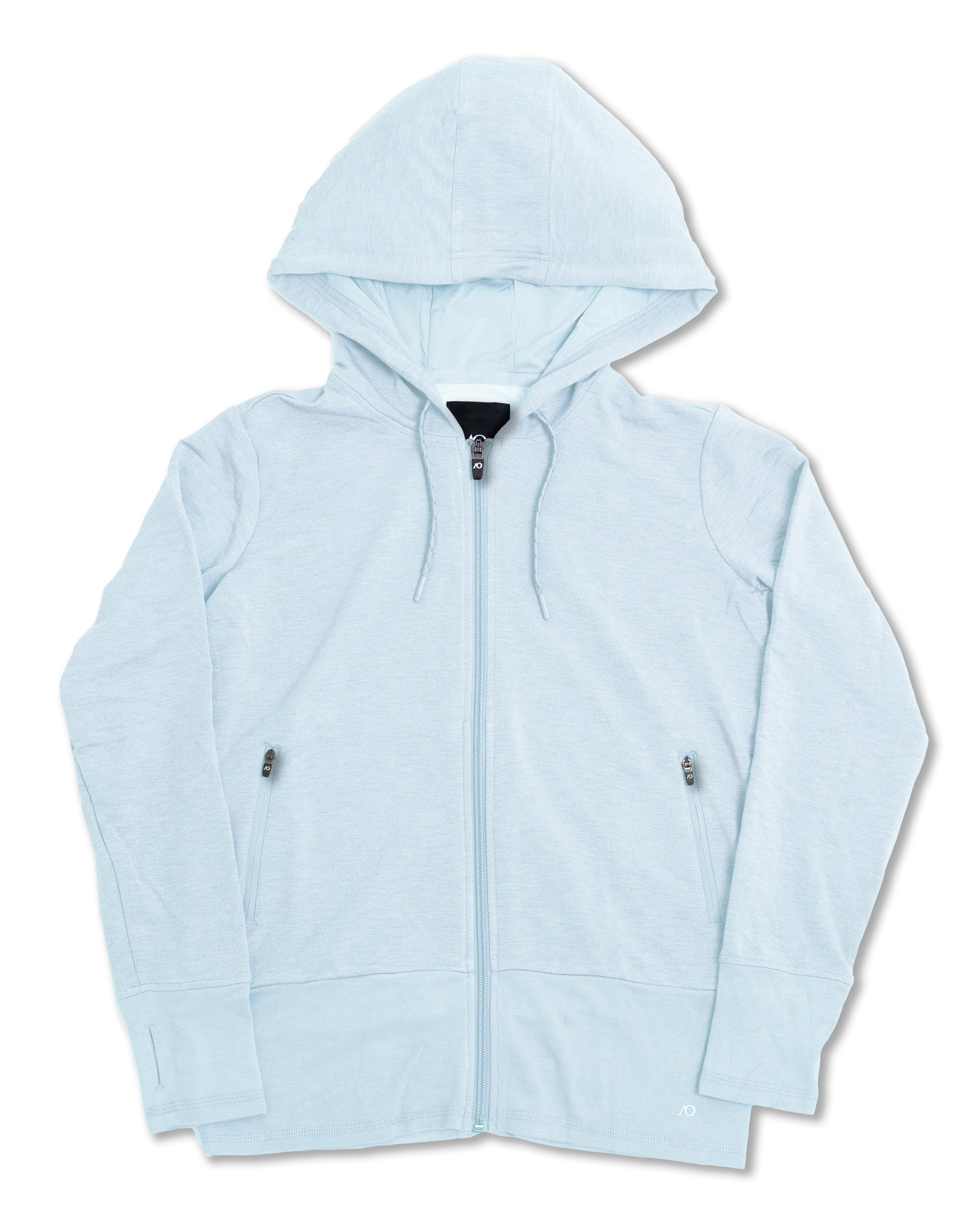 Lux Crop Hoodie - Omphalodes Heather