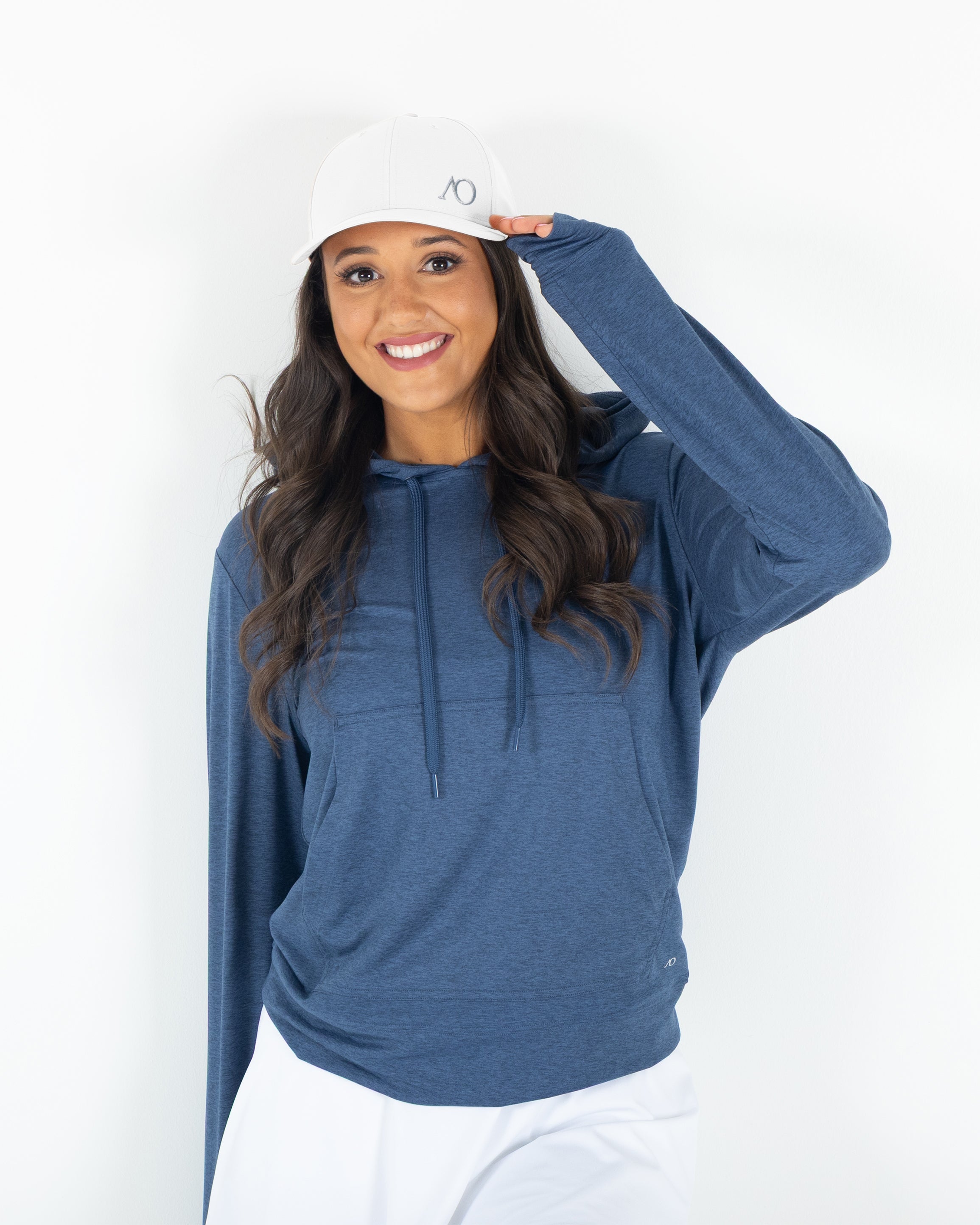 AO Ladies Performance Adjustable AO Hat - White