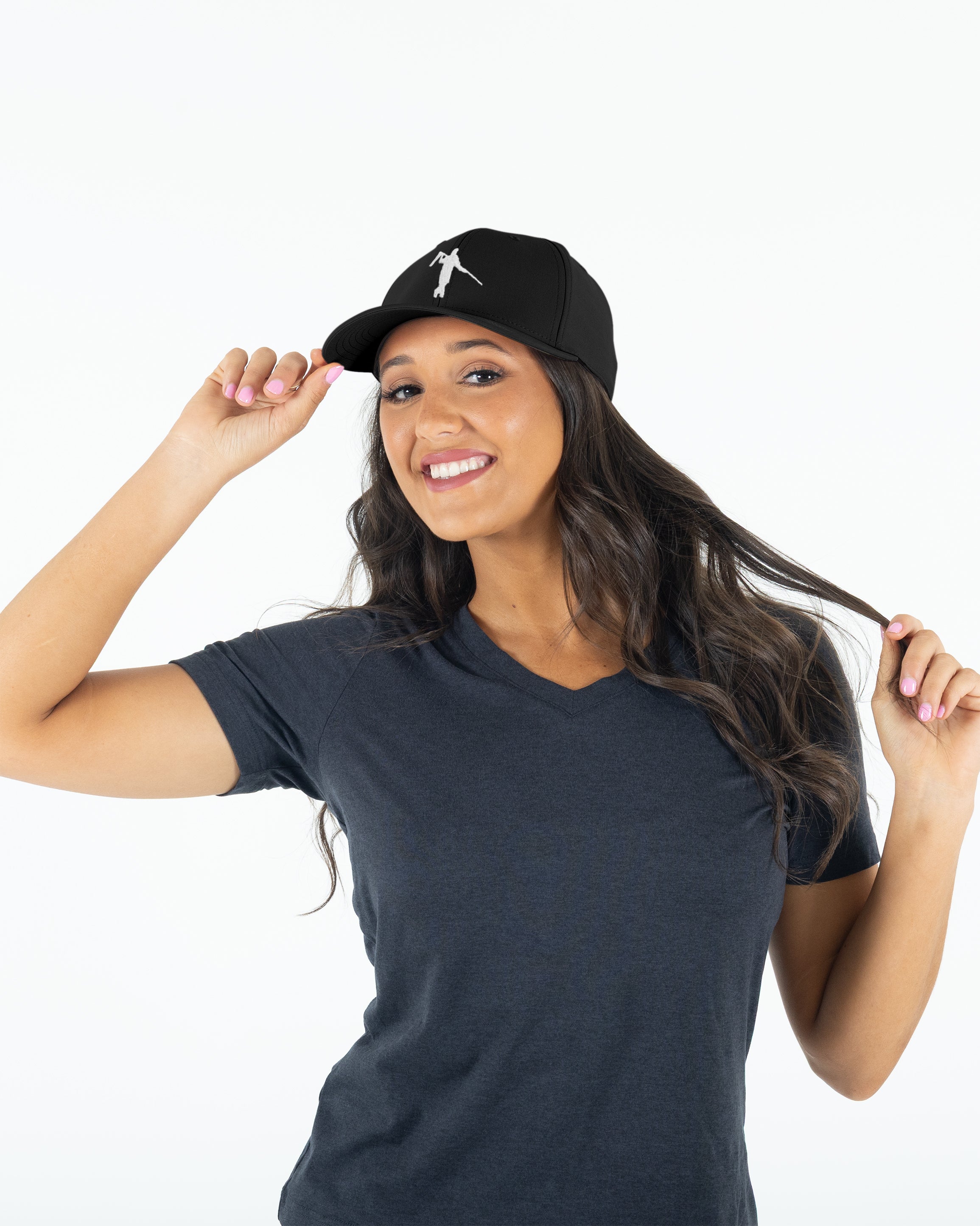 AO Ladies Performance Adjustable Looper Hat - Black