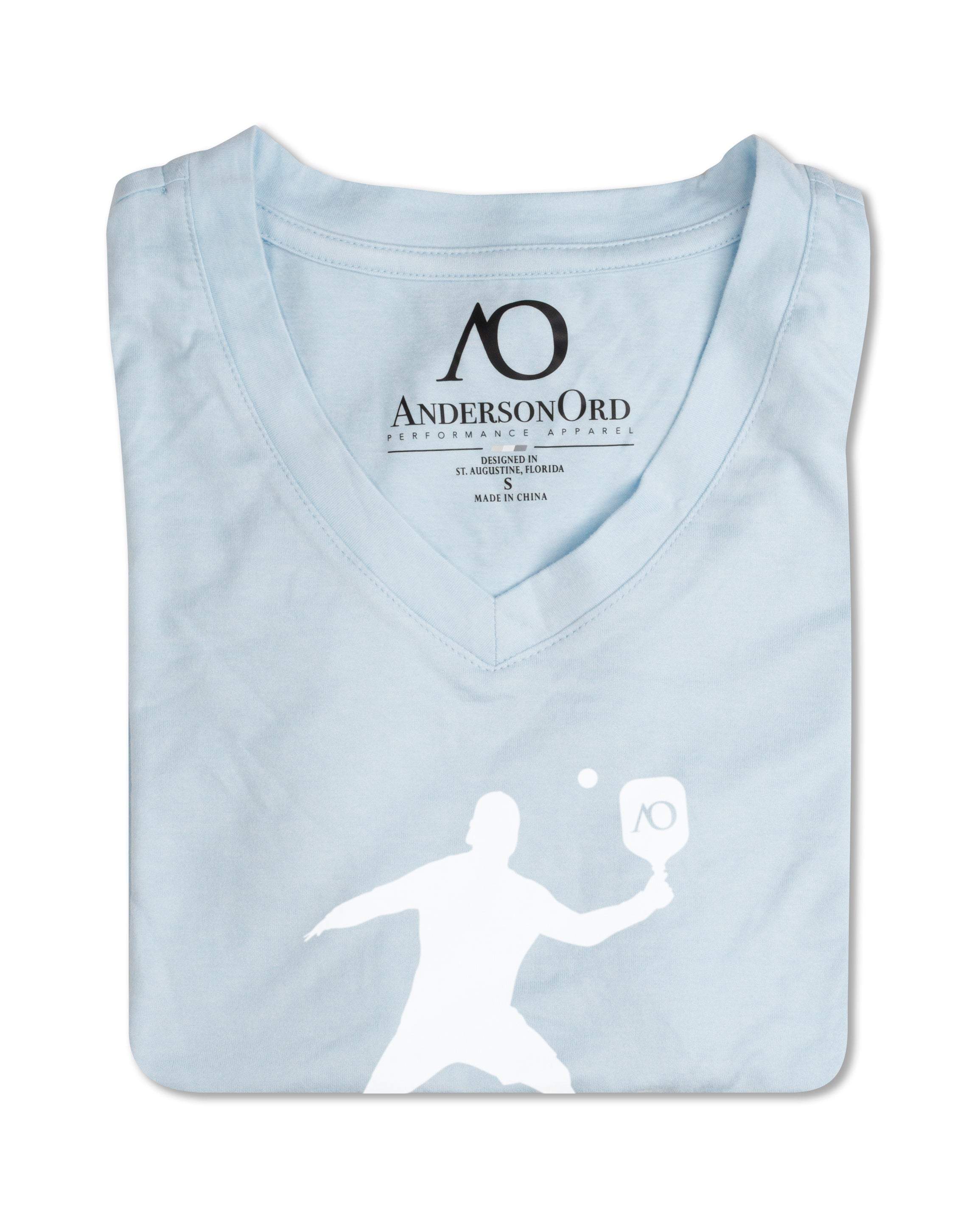 Women's Butter T Pickleball Silhouette - Sky Heather