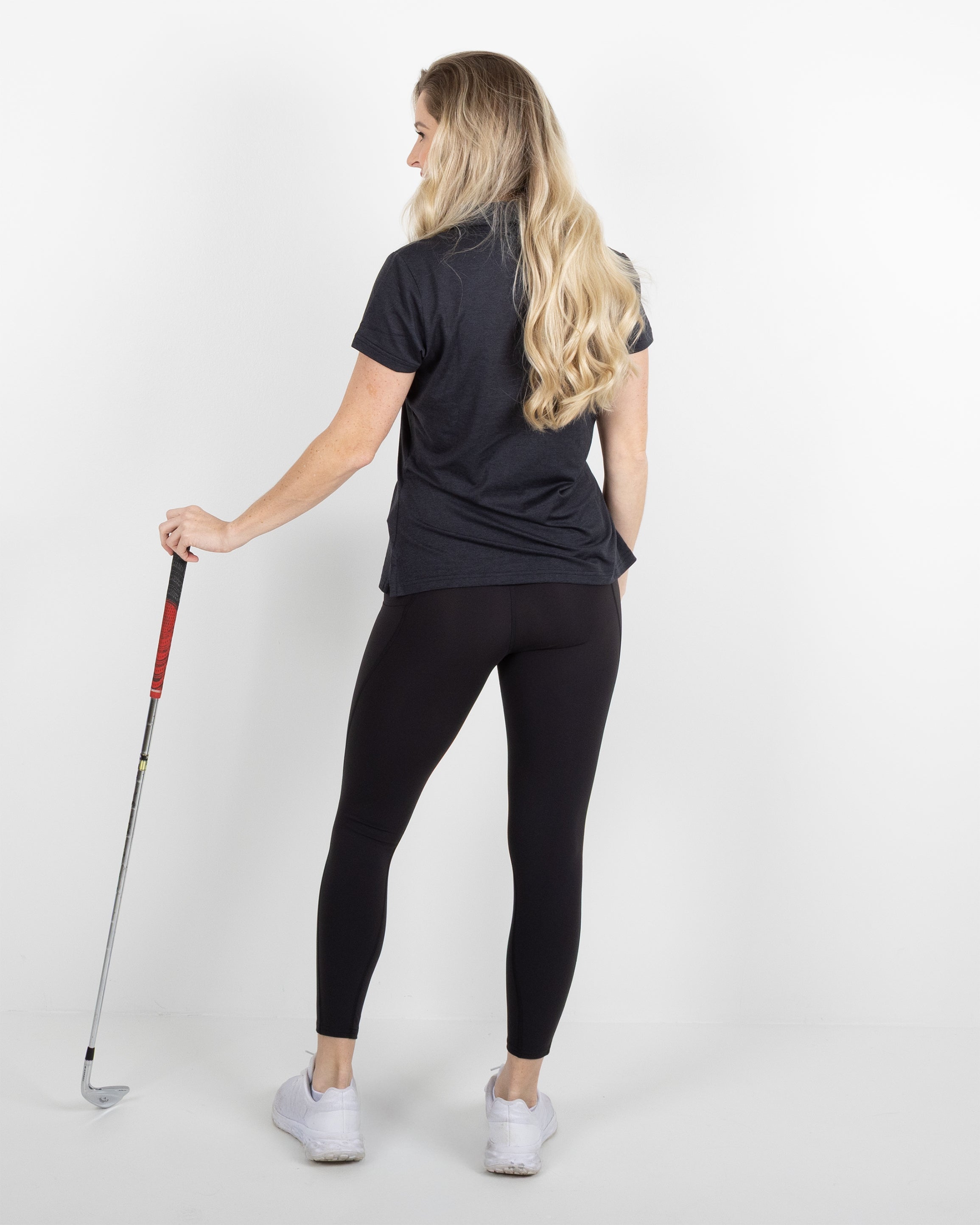 Women's Gamer Polo - Black Heather
