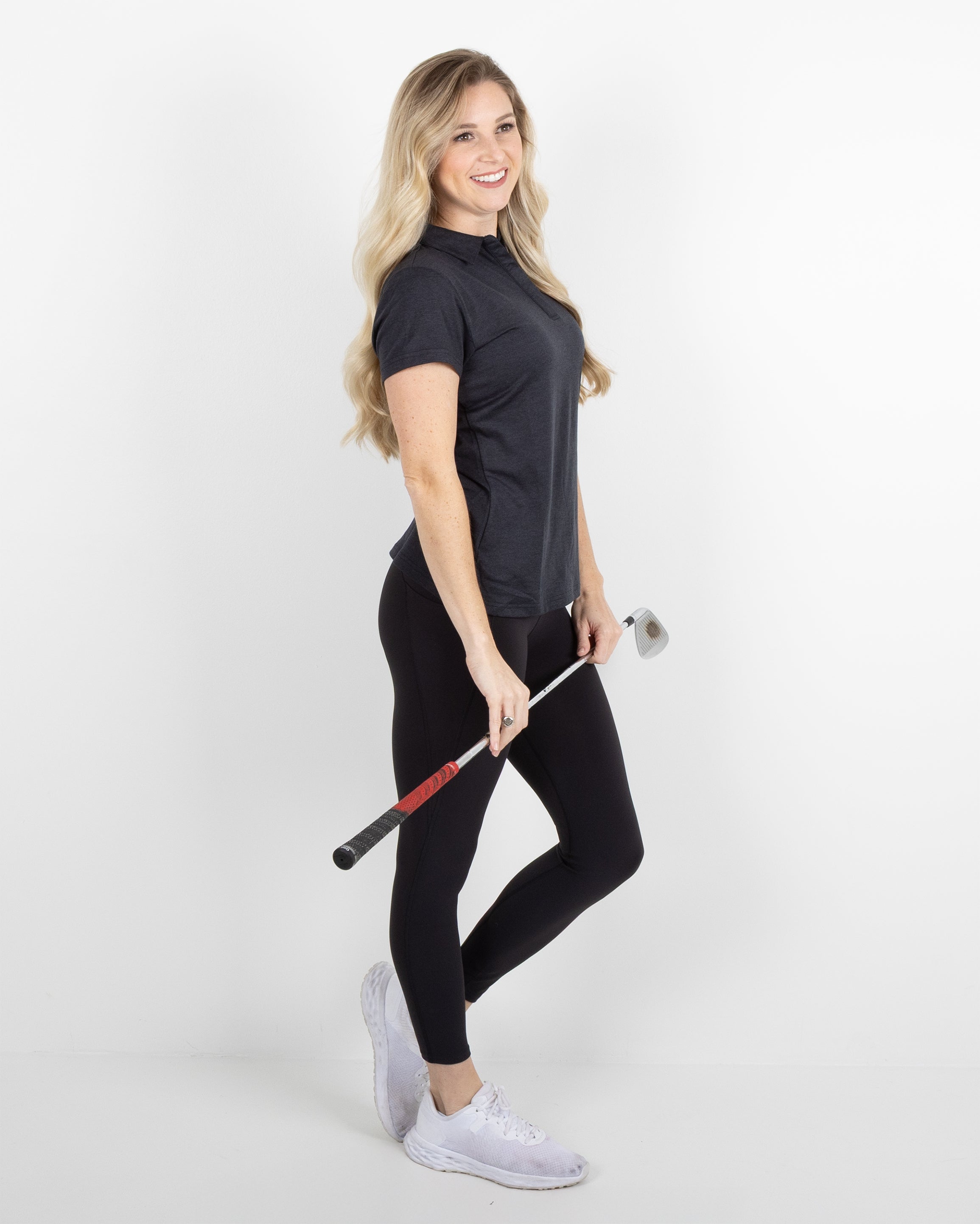 Women's Gamer Polo - Black Heather
