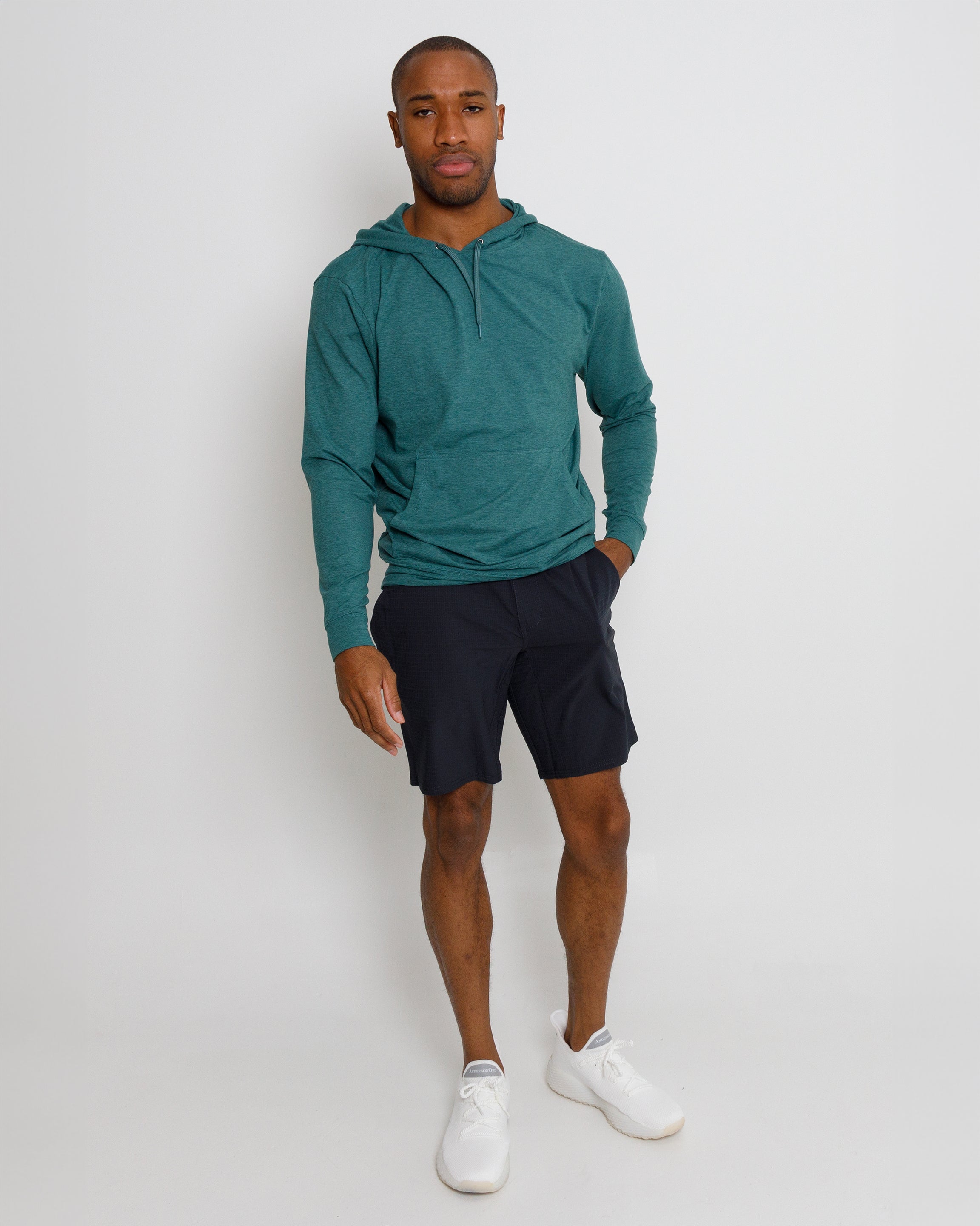Red Beach Hoodie - Bayberry Heather
