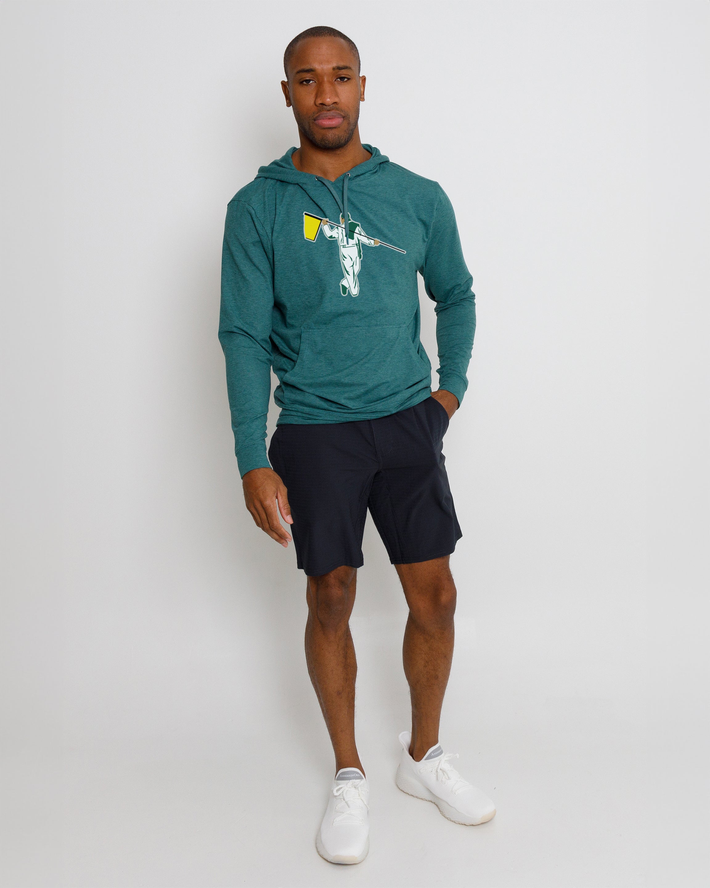 Red Beach Hoodie Master Looper - Bayberry Heather