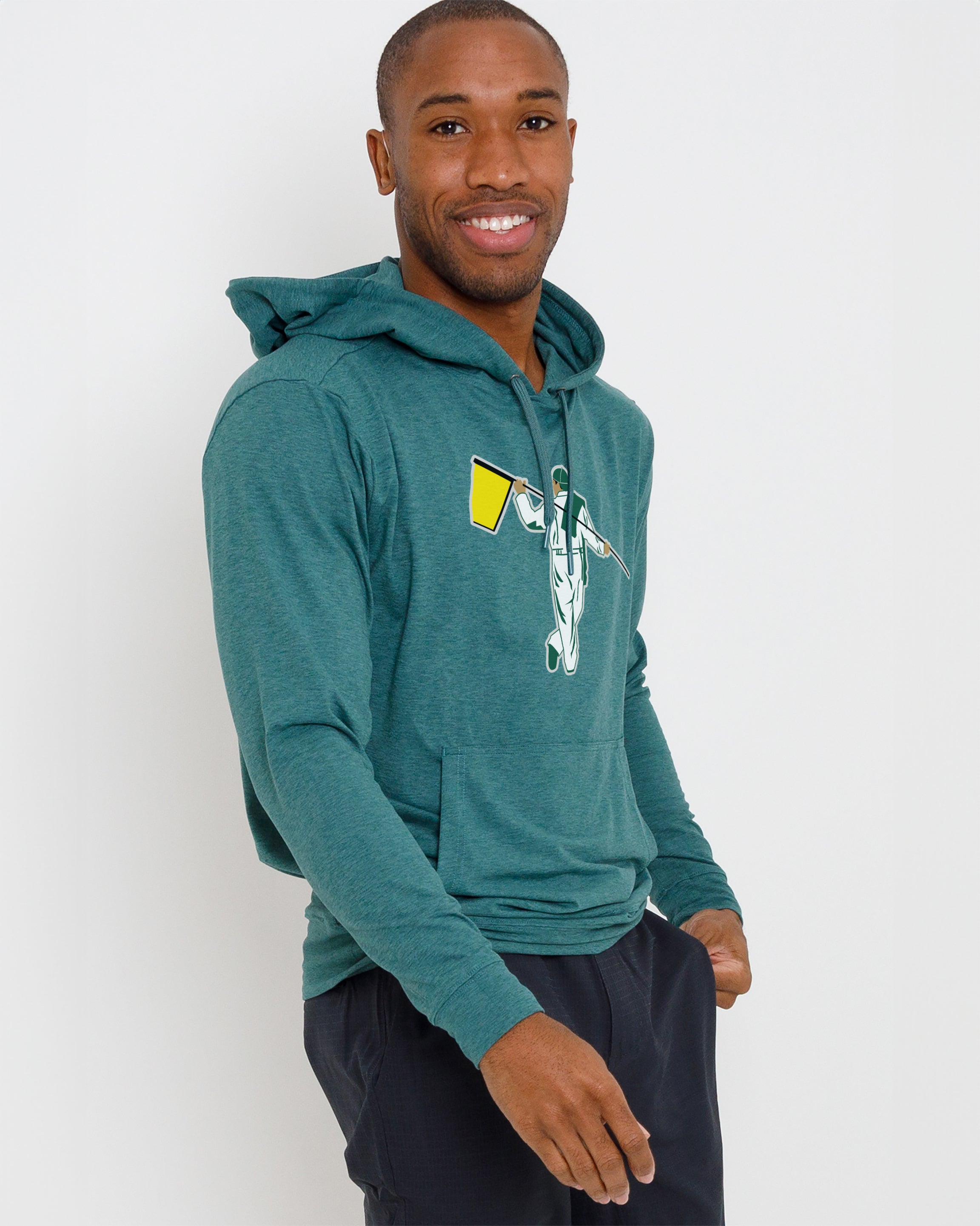 Red Beach Hoodie Master Looper - Bayberry Heather